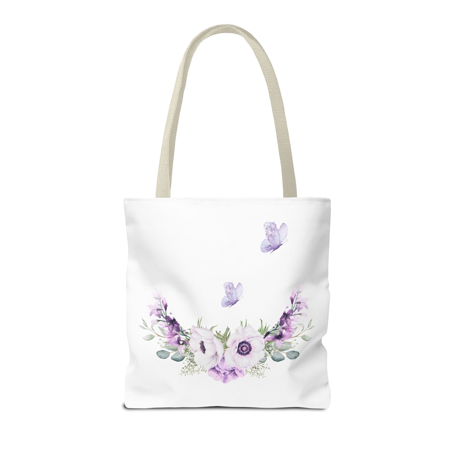 Loved and Blessed Floral Tote Bag – Elegant Canvas Carryall for Every Occasion