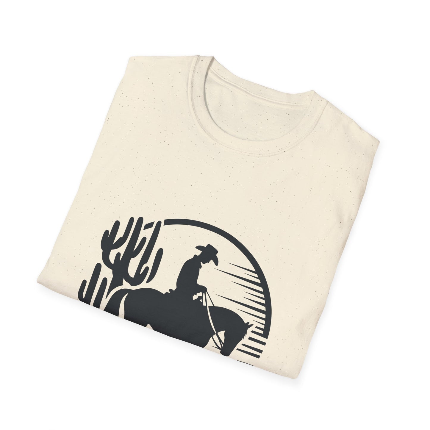Cowboy Sunset Graphic Tee, Vintage Western T-Shirt, Gift for Horse Lovers, Retro Cowboy Shirt, Unisex Casual Wear