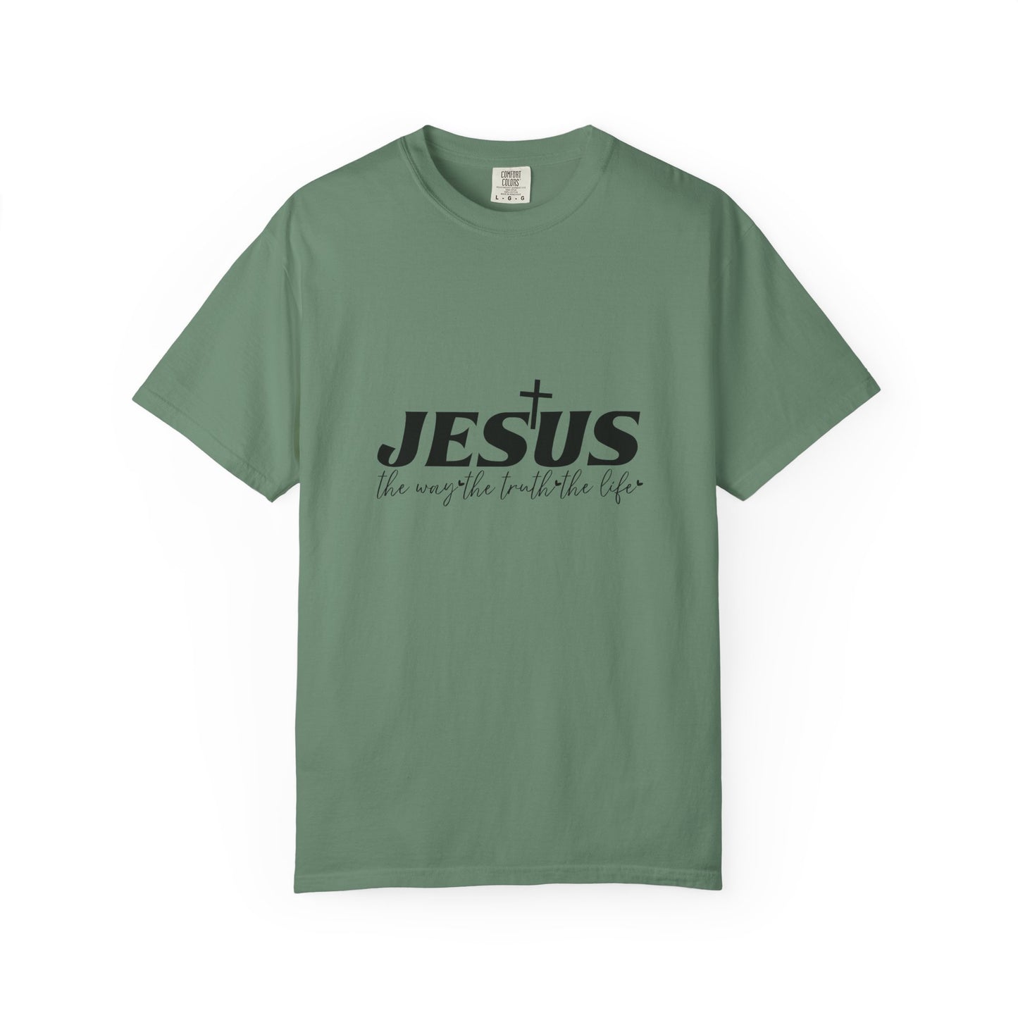 Faith-Inspired Garment-Dyed T-Shirt, Casual Christian Wear, Unisex Jesus Tee, Spiritual Gift, Comfortable Everyday Shirt