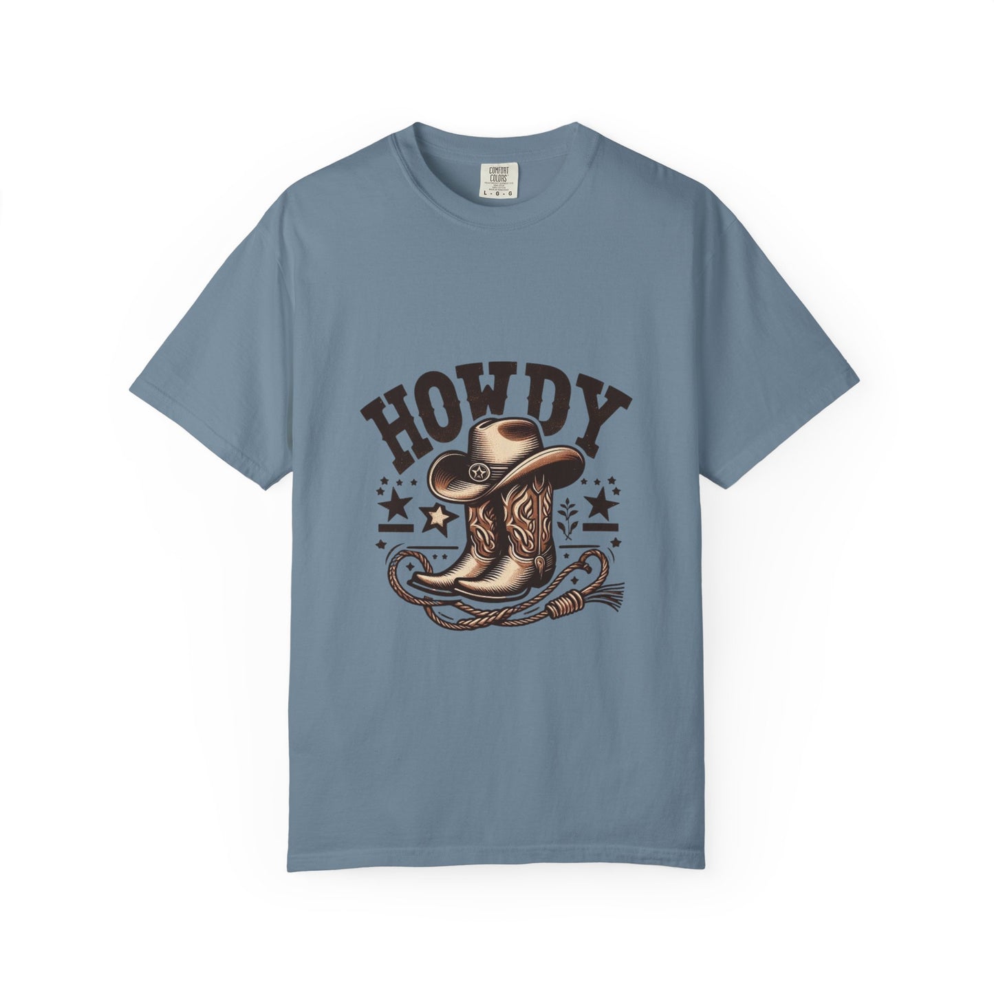 Howdy Cowboy T-Shirt, Unisex Western Tee, Casual Graphic Top, Gift for Rodeo Lovers, Country Music Apparel