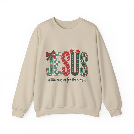 Festive Jesus Crewneck Sweatshirt - Holiday Comfort