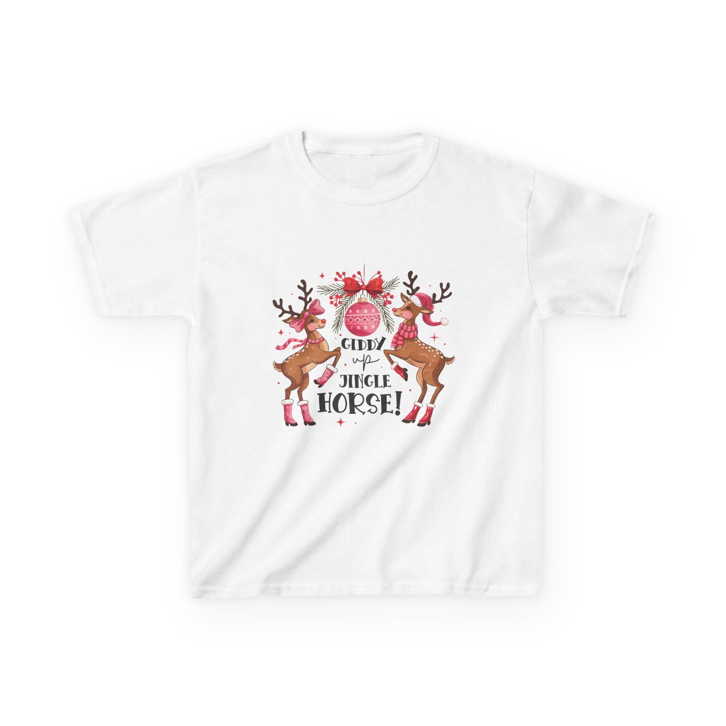 Cute Reindeer Kids Tee - Perfect for Holiday Fun