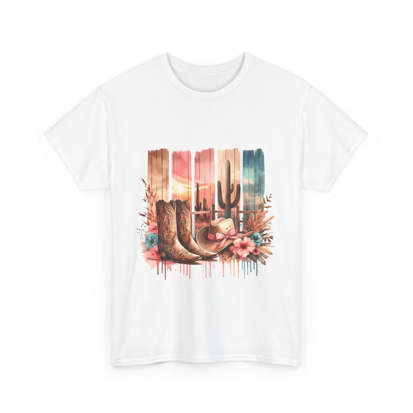 Desert Vibes T-Shirt | Bohemian Graphic Tee, Western Style Shirt, Casual Summer Wear, Gift for Cowboys, Nature Lover's Tee