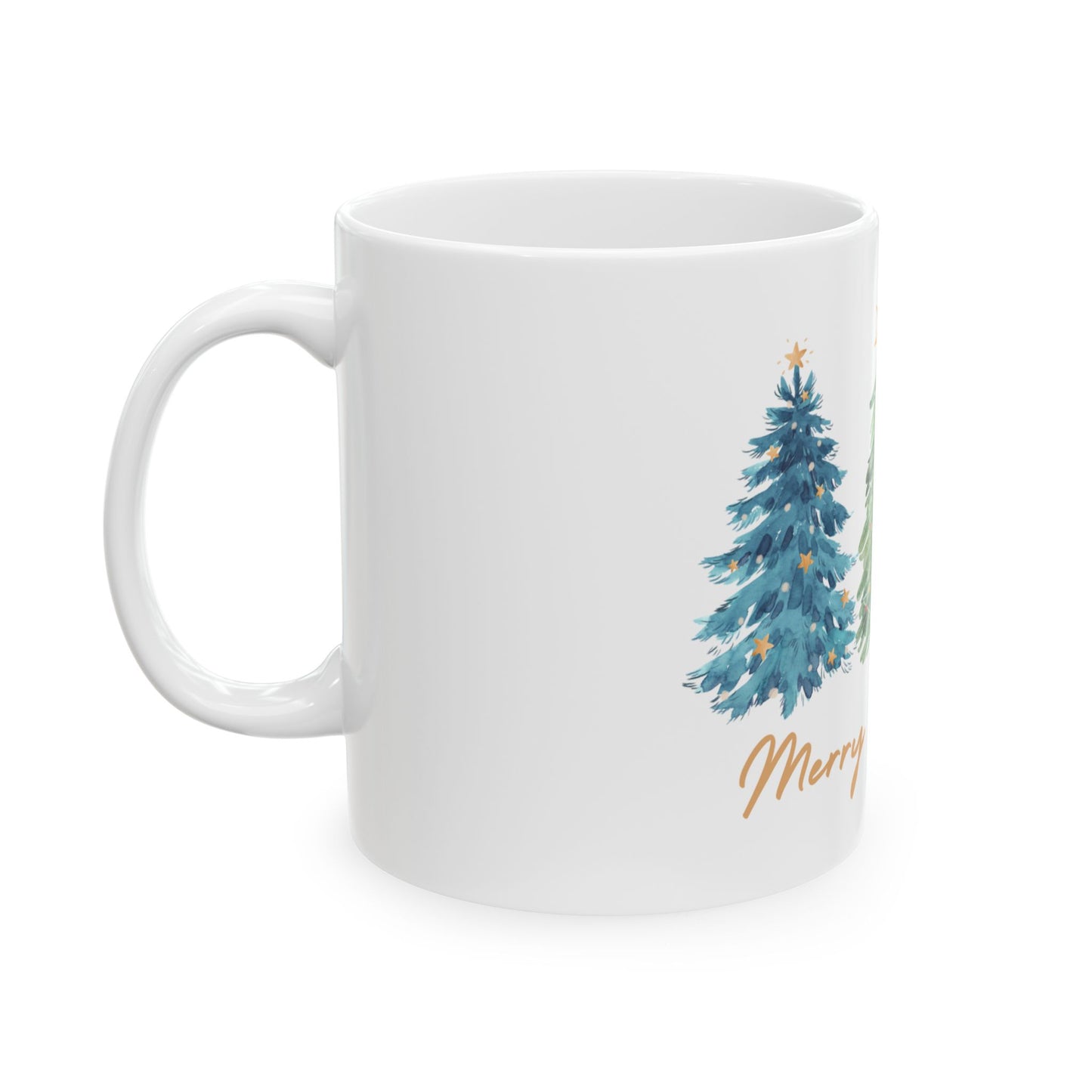 Christmas Tree Ceramic Mug - 11oz & 15oz - Festive Holiday Drinkware