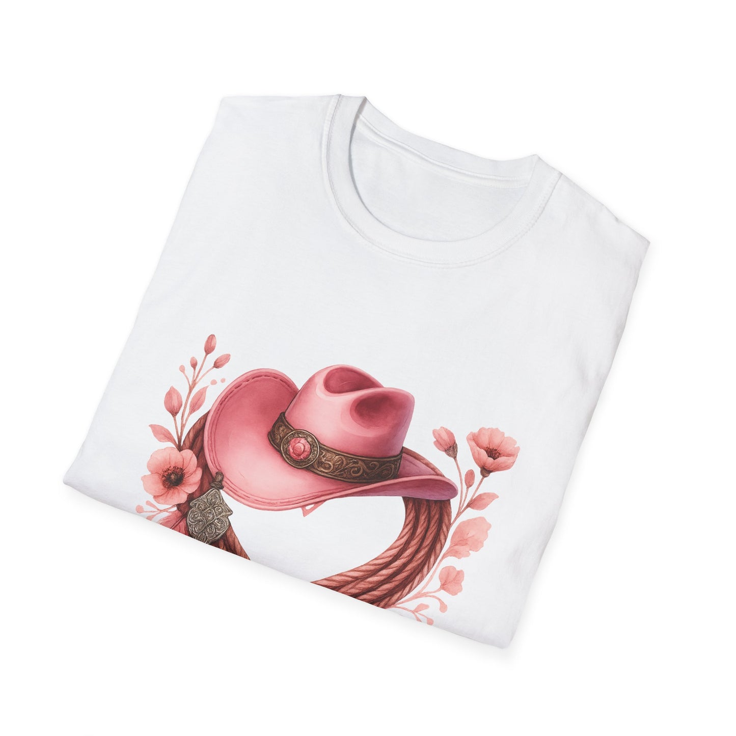 Cowgirl Charm T-Shirt, Western Graphic Tee, Rodeo Style Shirt, Country Girl Fashion, Floral Cowboy Hat Top