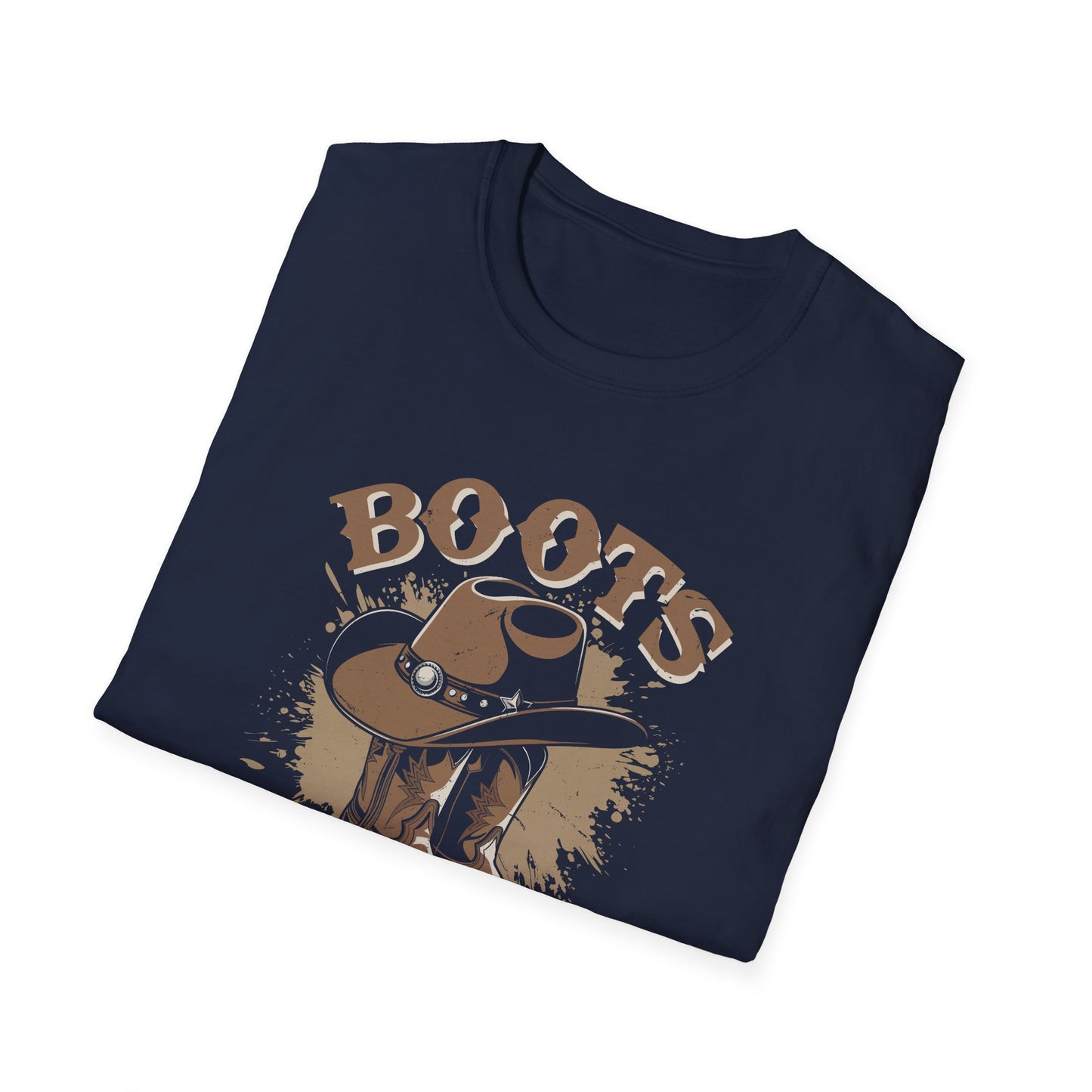 Unisex Softstyle T-Shirt with 'Boots on the Ground' Design - Casual Wear, Gift for Nature Lovers, Outdoor Adventures, Camping Apparel