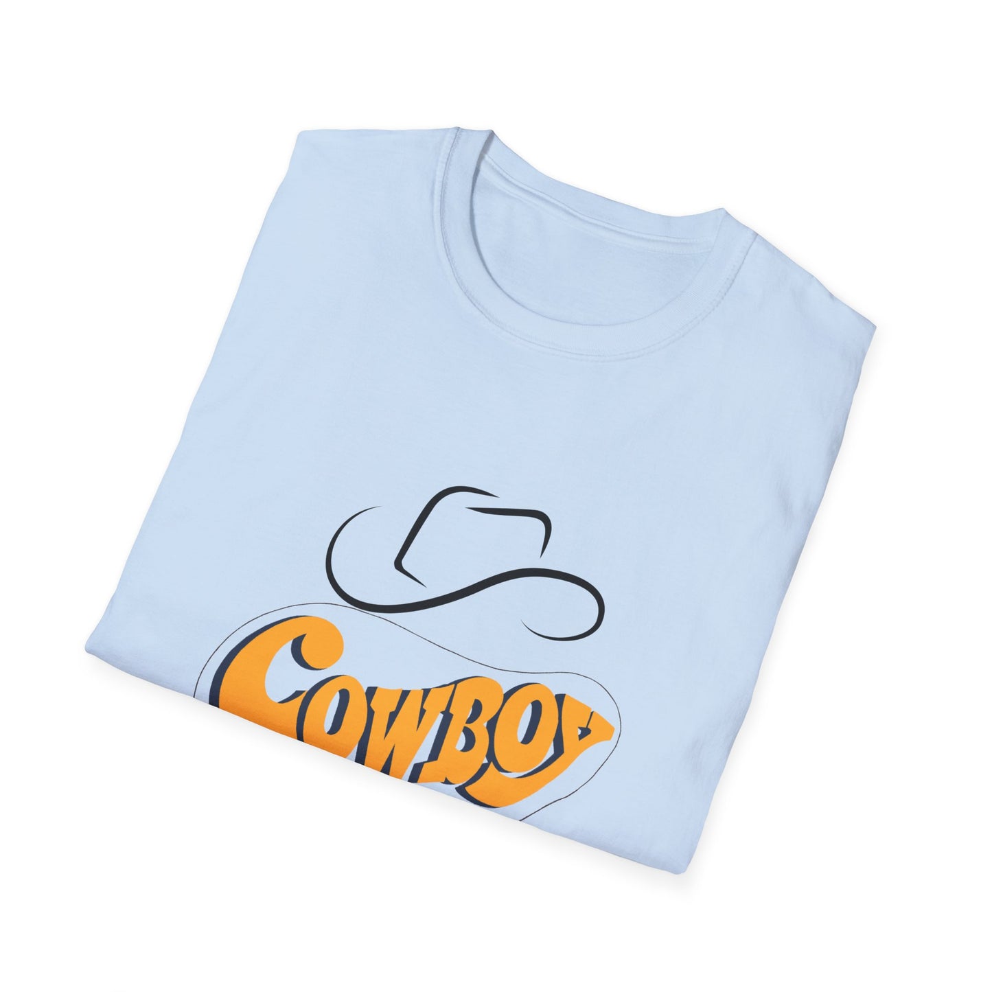 Retro Cowboy Graphic Unisex Softstyle T-Shirt