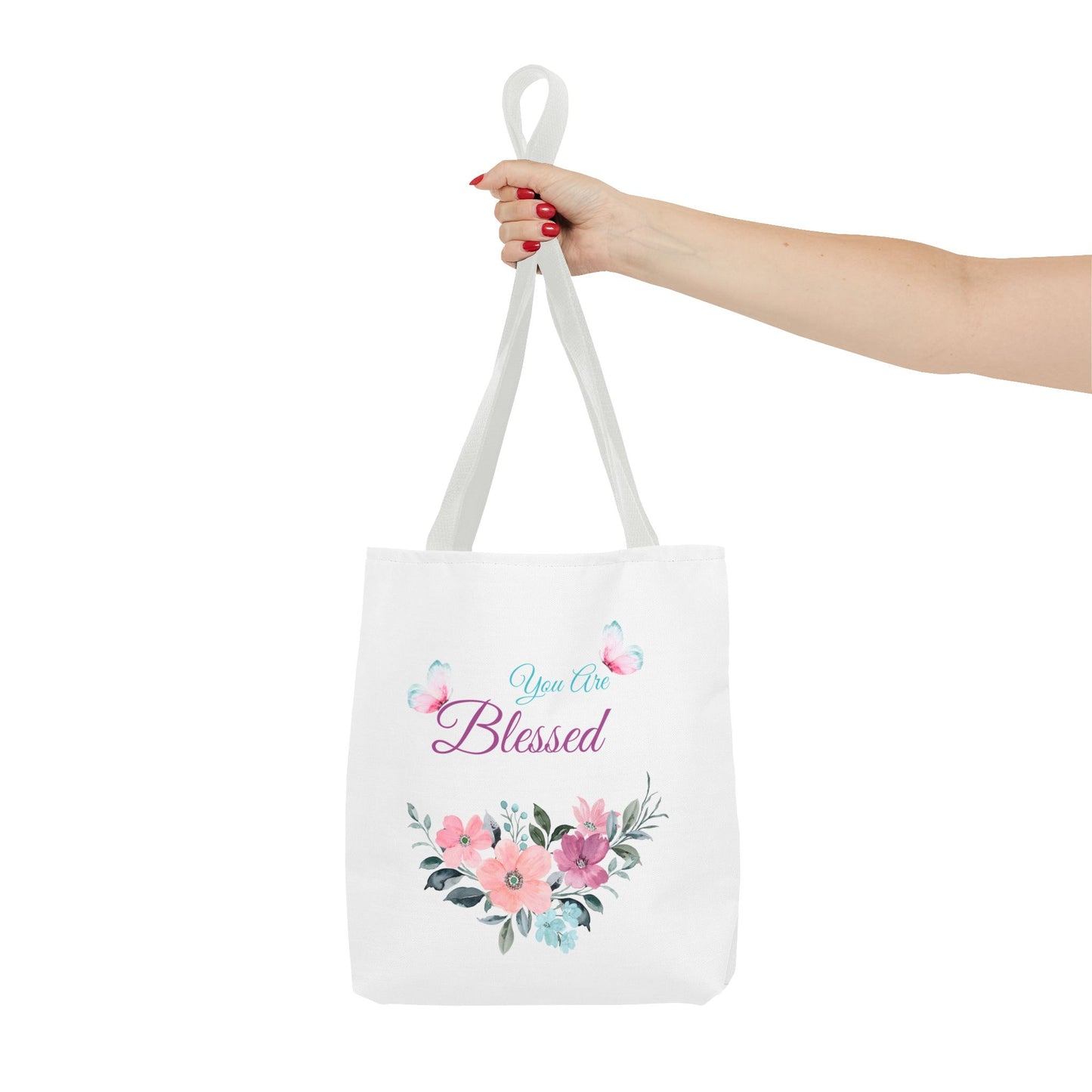 Floral Blessed Tote Bag - Perfect for Everyday Use or Special Occasions