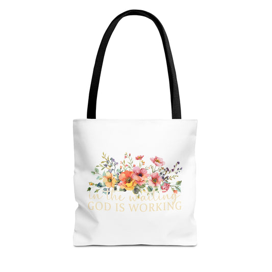 Floral Inspirational Tote Bag, Motivational Bag, Eco-Friendly Gift, Shopping Tote, Faith-Based Accessory, Everyday Use