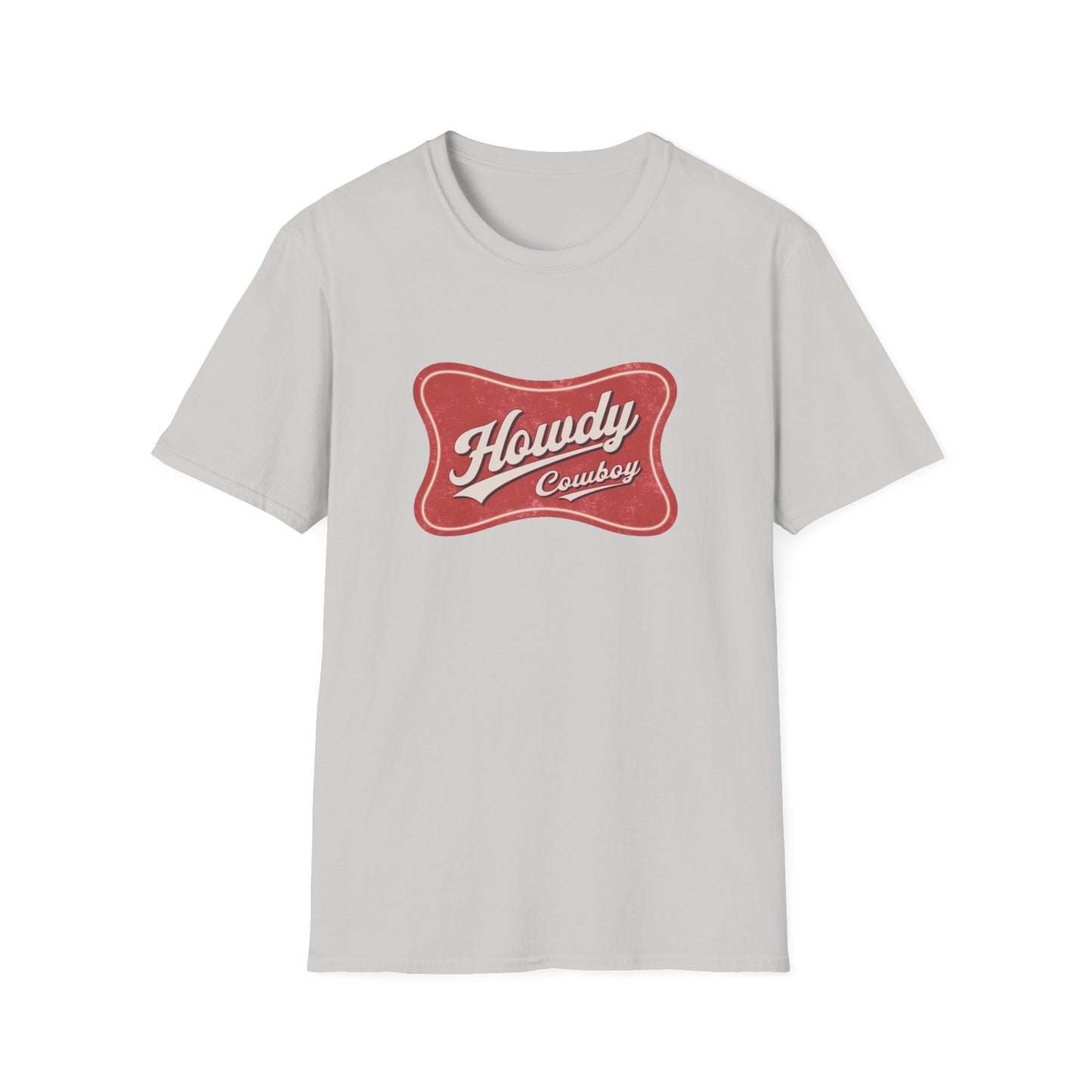 Howdy Cowboy Unisex Softstyle T-Shirt - Casual Wear, Gift for Cowboys, Western-Themed Apparel, Festival Gear, Rodeo Outfit