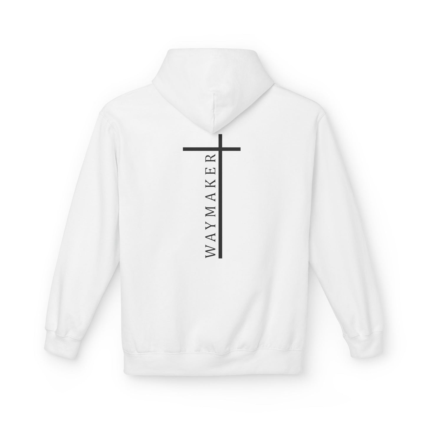 Unisex Waymaker Cross Hoodie — Heart & Cross Faith Pullover