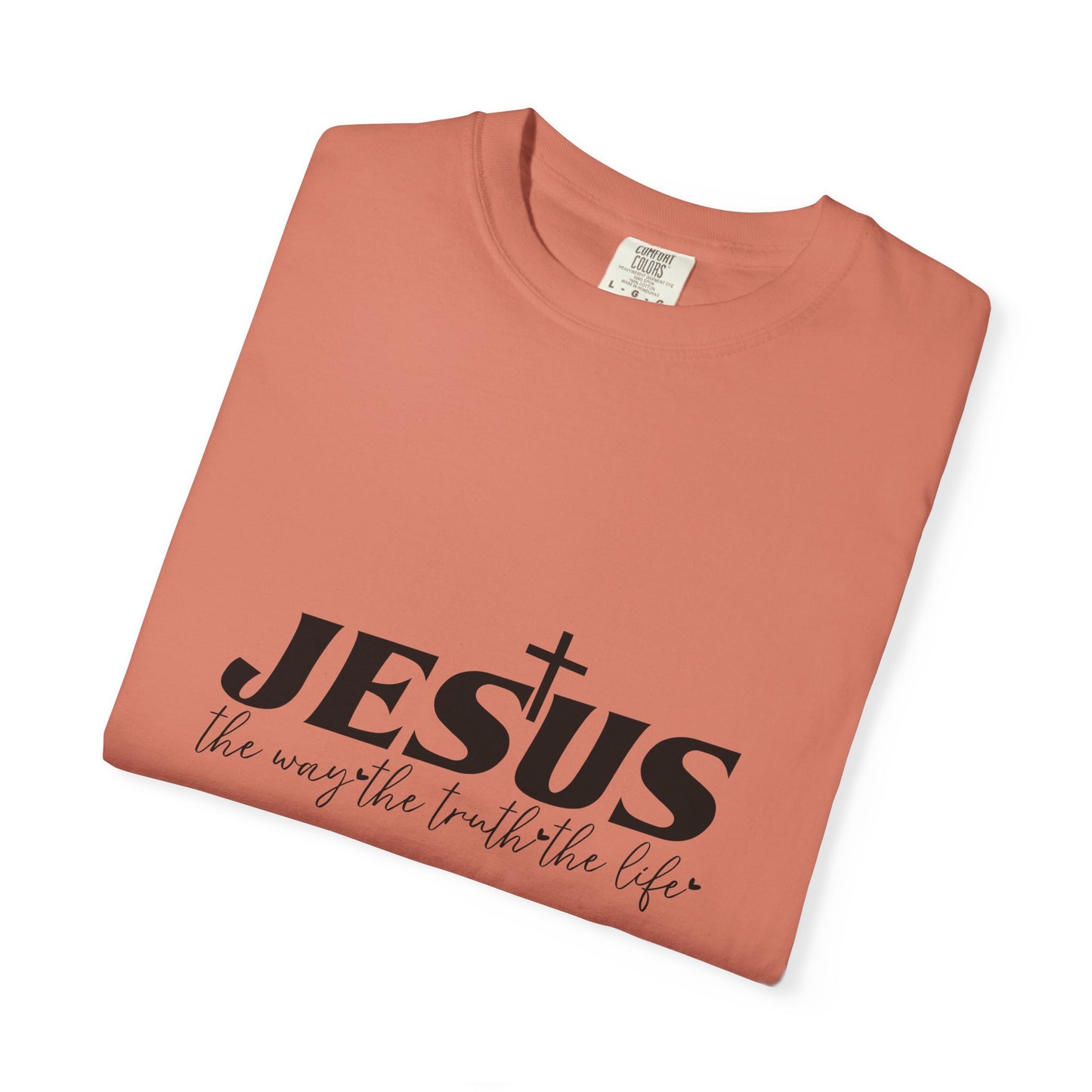 Faith-Inspired Garment-Dyed T-Shirt, Casual Christian Wear, Unisex Jesus Tee, Spiritual Gift, Comfortable Everyday Shirt