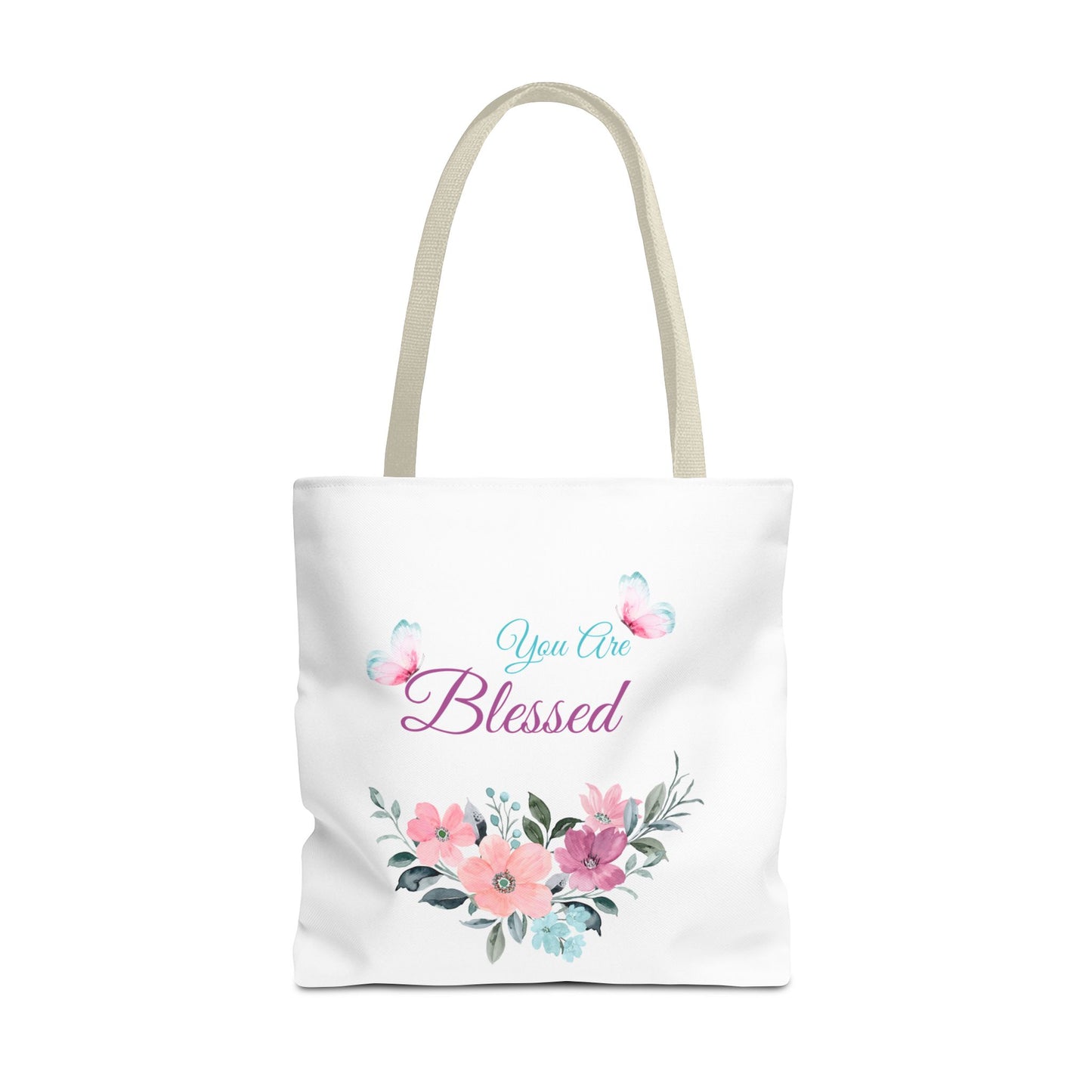 Floral Blessed Tote Bag - Perfect for Everyday Use or Special Occasions