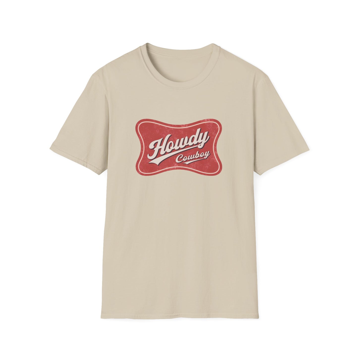 Howdy Cowboy Unisex Softstyle T-Shirt - Casual Wear, Gift for Cowboys, Western-Themed Apparel, Festival Gear, Rodeo Outfit