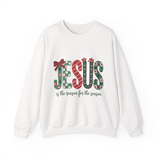 Festive Jesus Crewneck Sweatshirt - Holiday Comfort