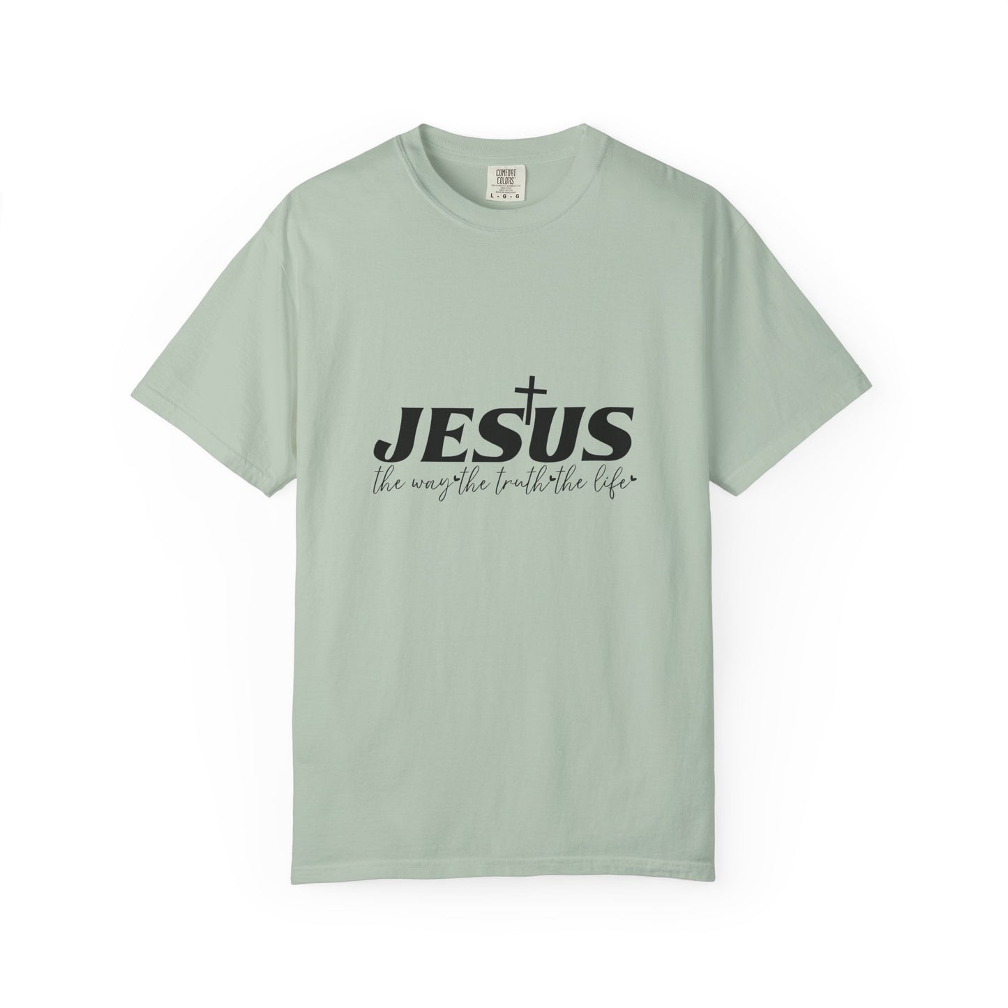 Faith-Inspired Garment-Dyed T-Shirt, Casual Christian Wear, Unisex Jesus Tee, Spiritual Gift, Comfortable Everyday Shirt