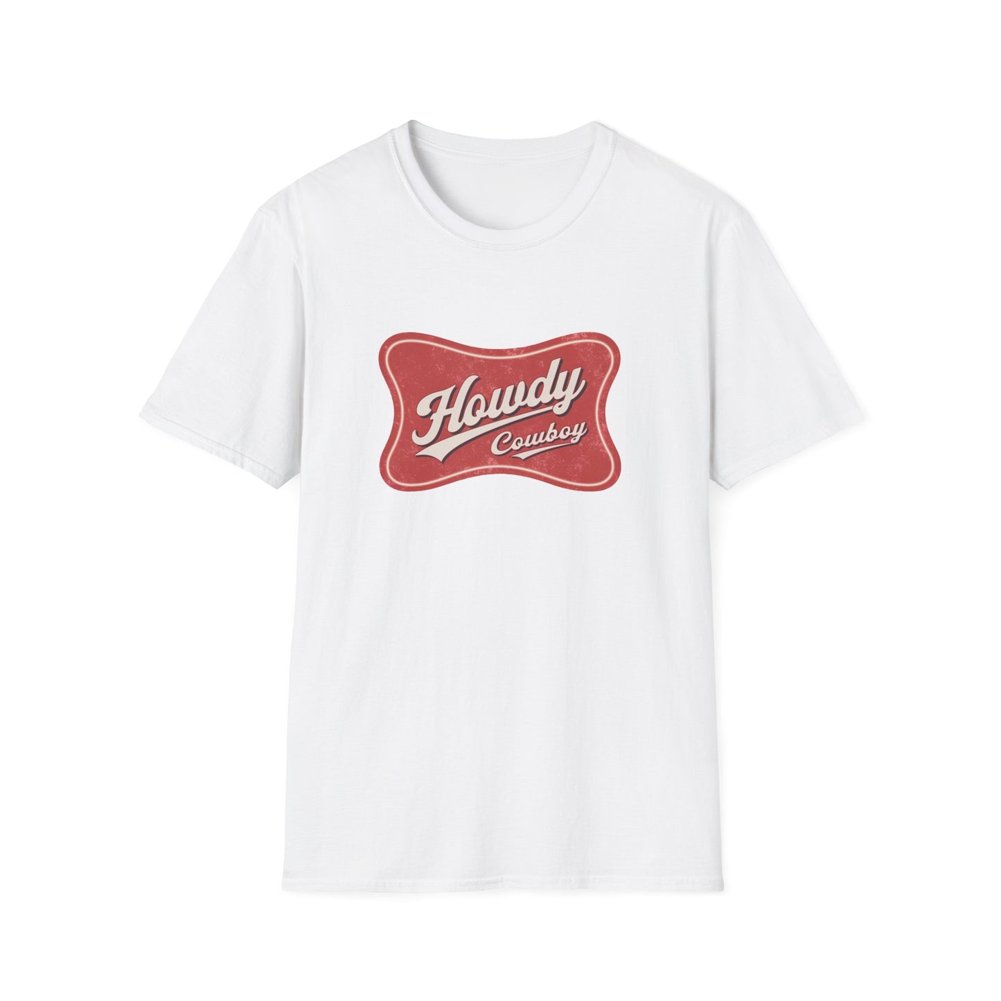 Howdy Cowboy Unisex Softstyle T-Shirt - Casual Wear, Gift for Cowboys, Western-Themed Apparel, Festival Gear, Rodeo Outfit