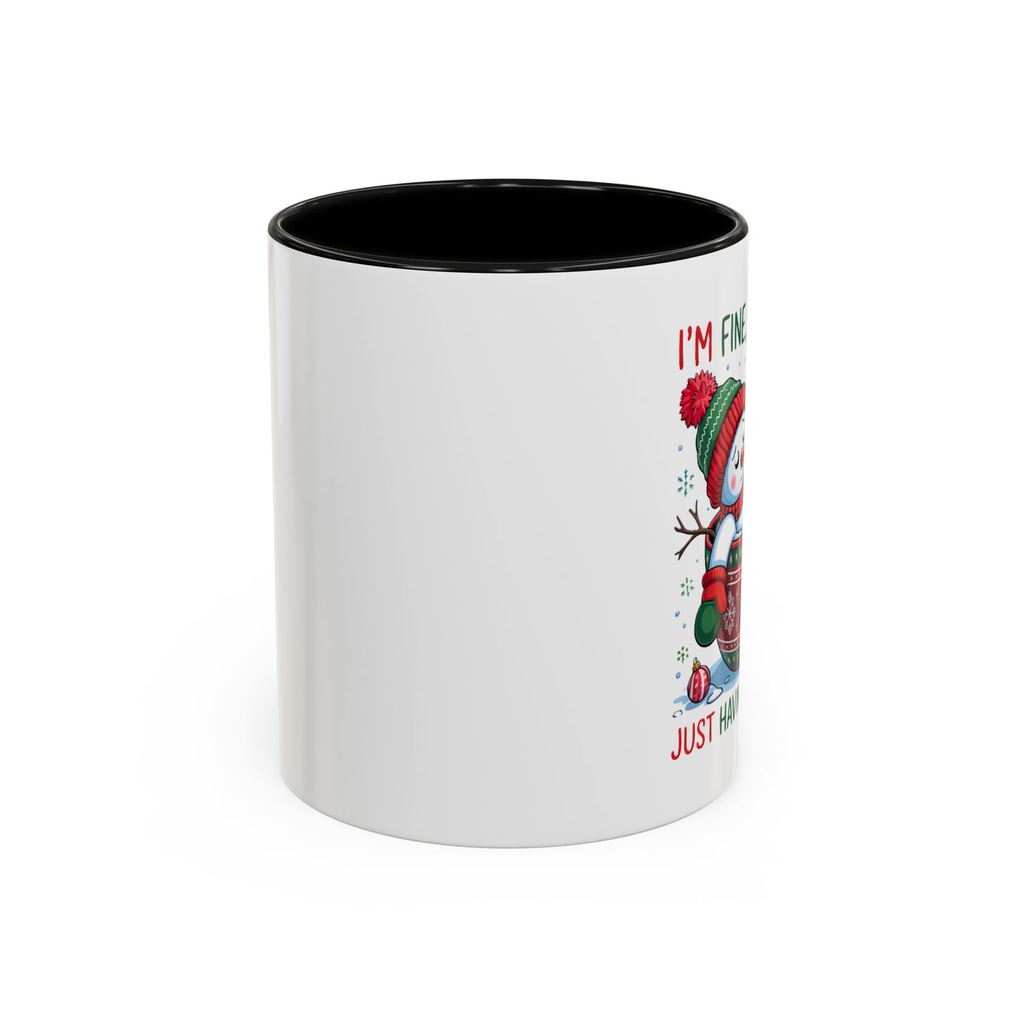 Festive Snowman Coffee Mug - Holiday Humor Gift