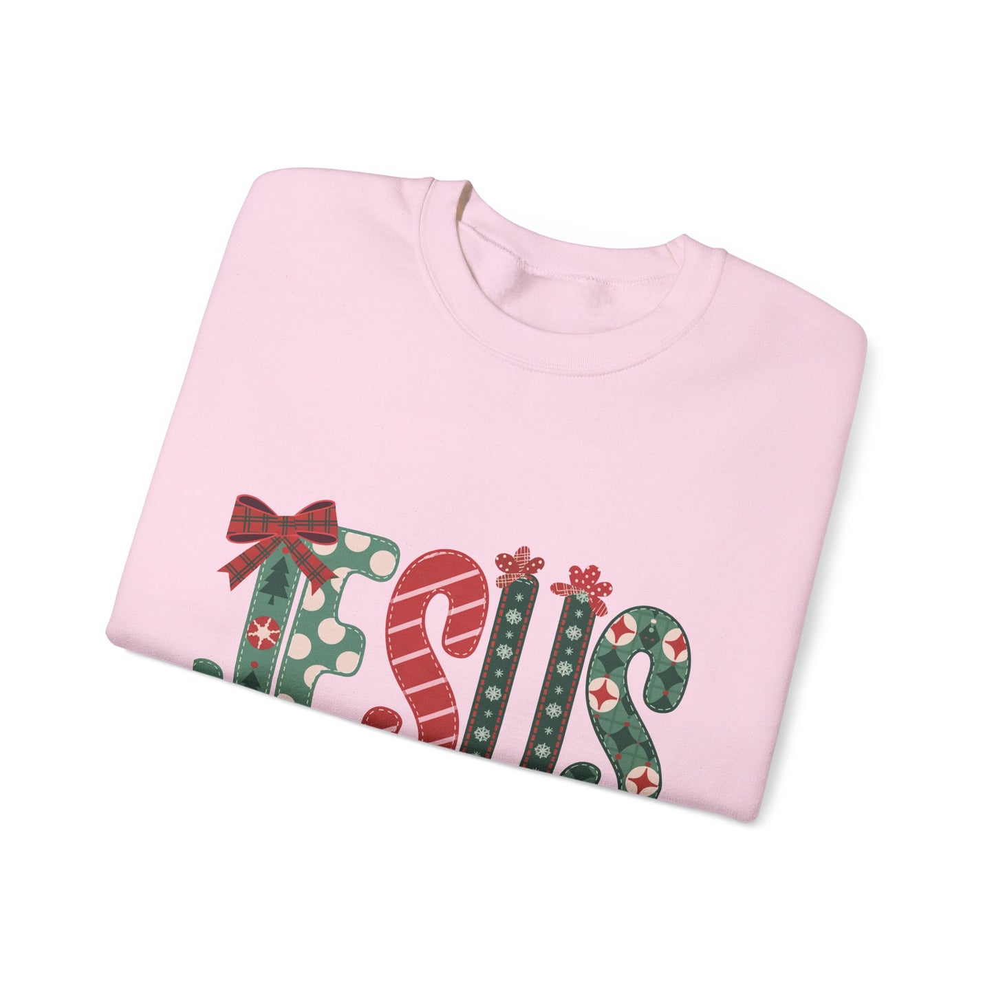 Festive Jesus Crewneck Sweatshirt - Holiday Comfort