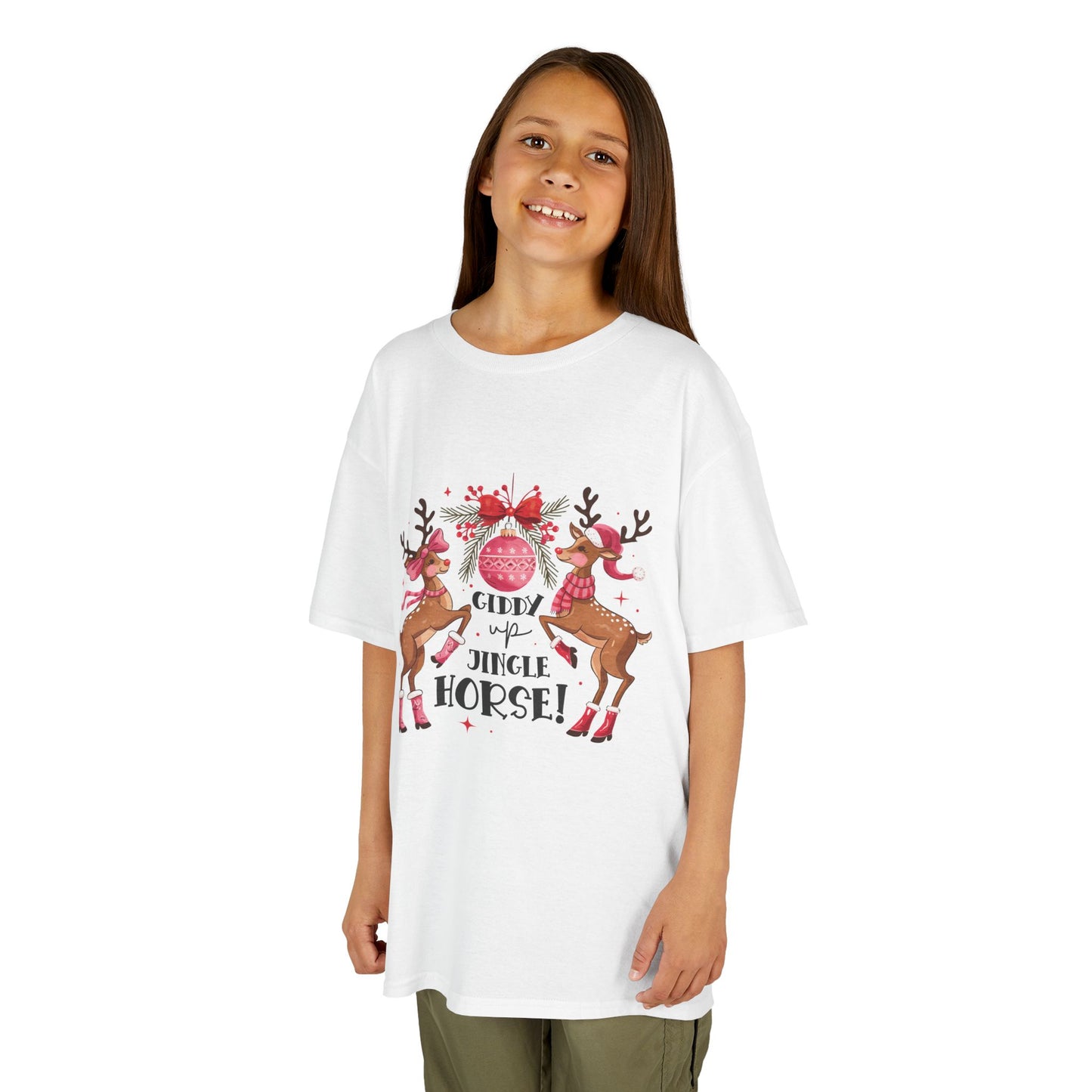 Cute Reindeer Kids Tee - Perfect for Holiday Fun