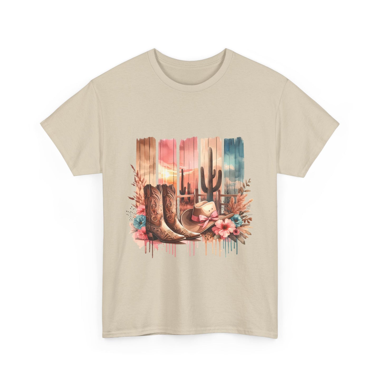 Desert Vibes T-Shirt | Bohemian Graphic Tee, Western Style Shirt, Casual Summer Wear, Gift for Cowboys, Nature Lover's Tee