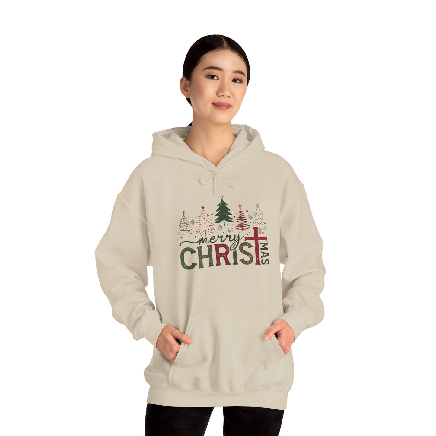 Merry Christmas Unisex Hooded Sweatshirt