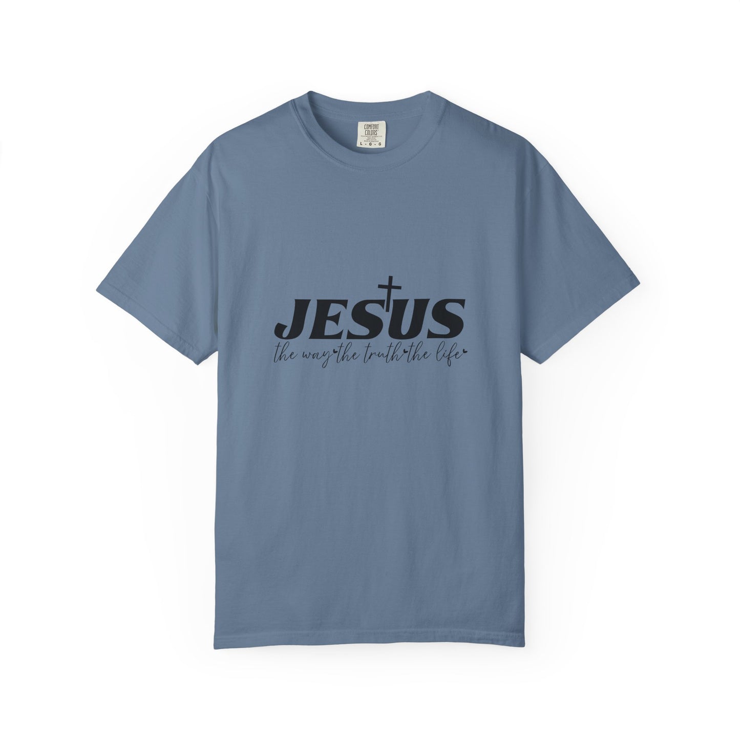 Faith-Inspired Garment-Dyed T-Shirt, Casual Christian Wear, Unisex Jesus Tee, Spiritual Gift, Comfortable Everyday Shirt