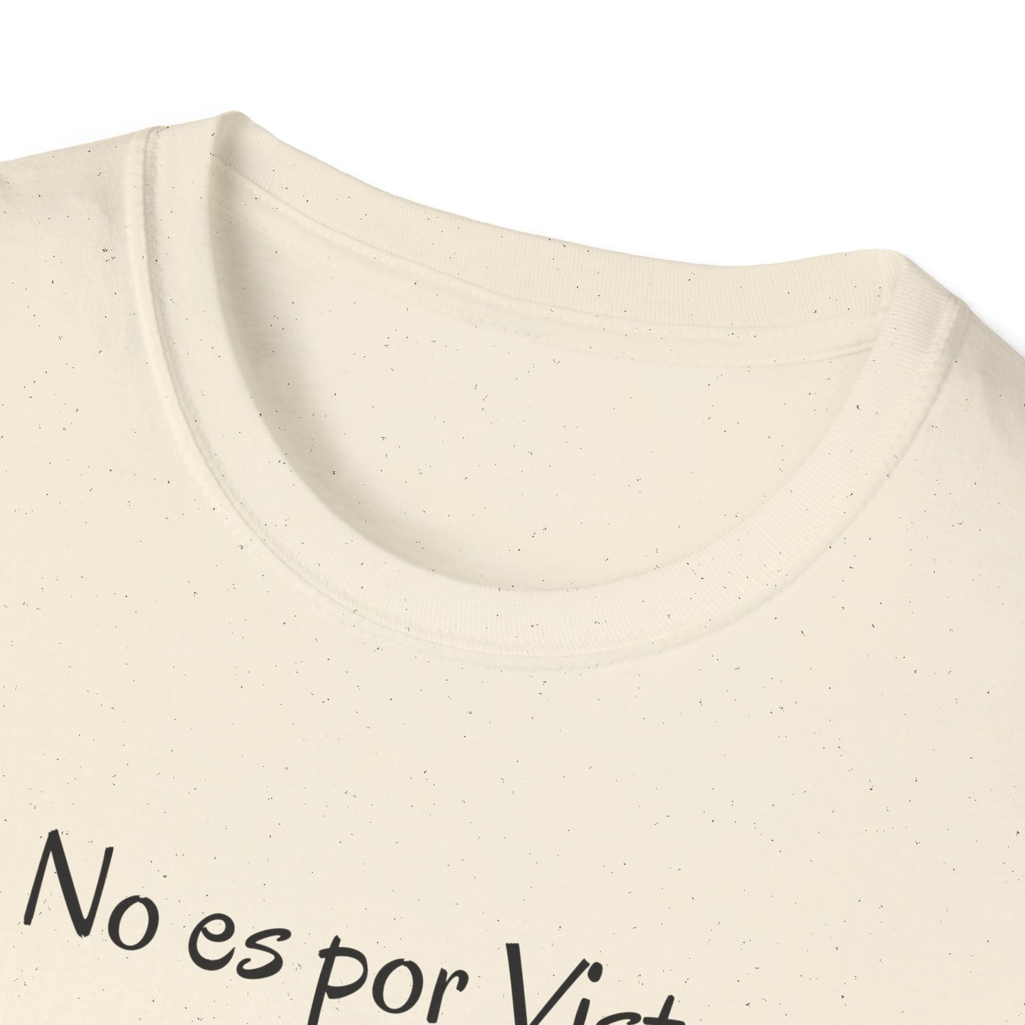 No es por Vista es por Fe Unisex Softstyle T-Shirt - Inspirational Pink Tee