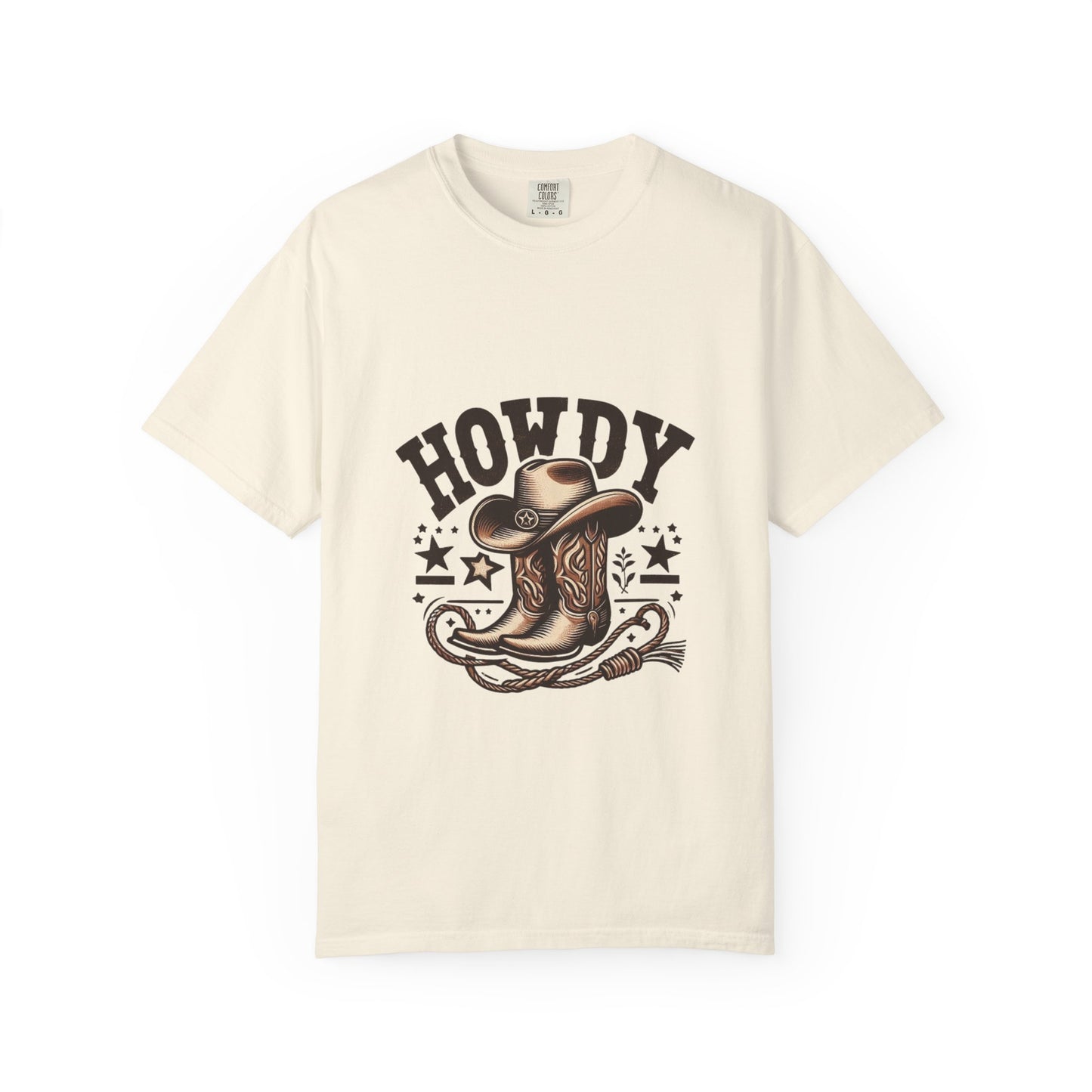 Howdy Cowboy T-Shirt, Unisex Western Tee, Casual Graphic Top, Gift for Rodeo Lovers, Country Music Apparel