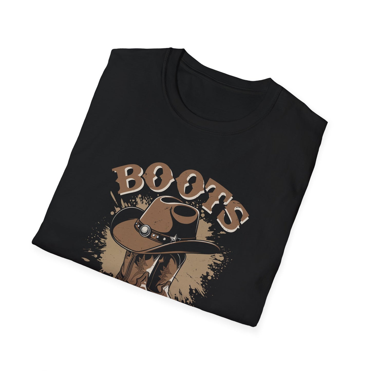 Unisex Softstyle T-Shirt with 'Boots on the Ground' Design - Casual Wear, Gift for Nature Lovers, Outdoor Adventures, Camping Apparel
