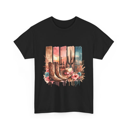 Desert Vibes T-Shirt | Bohemian Graphic Tee, Western Style Shirt, Casual Summer Wear, Gift for Cowboys, Nature Lover's Tee
