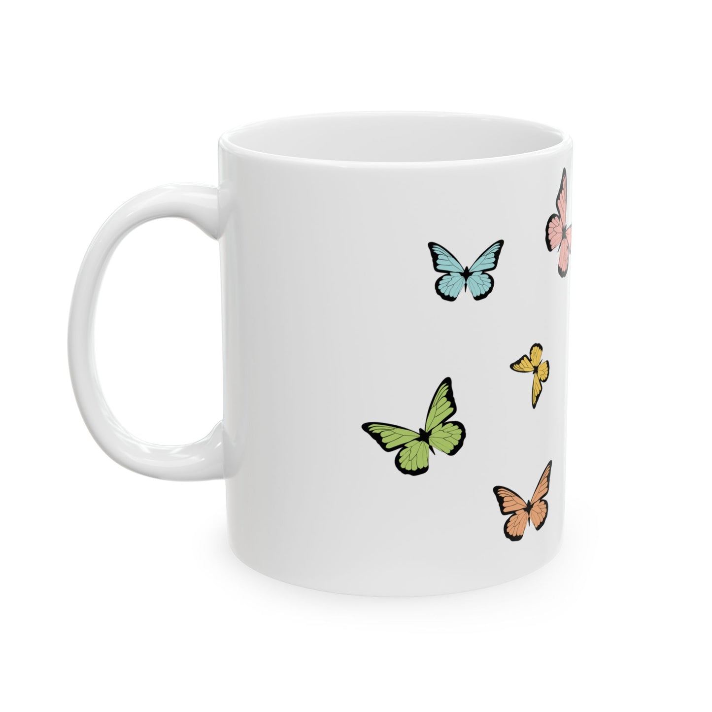 Colorful Butterfly Ceramic Mug - Perfect for Nature Lovers