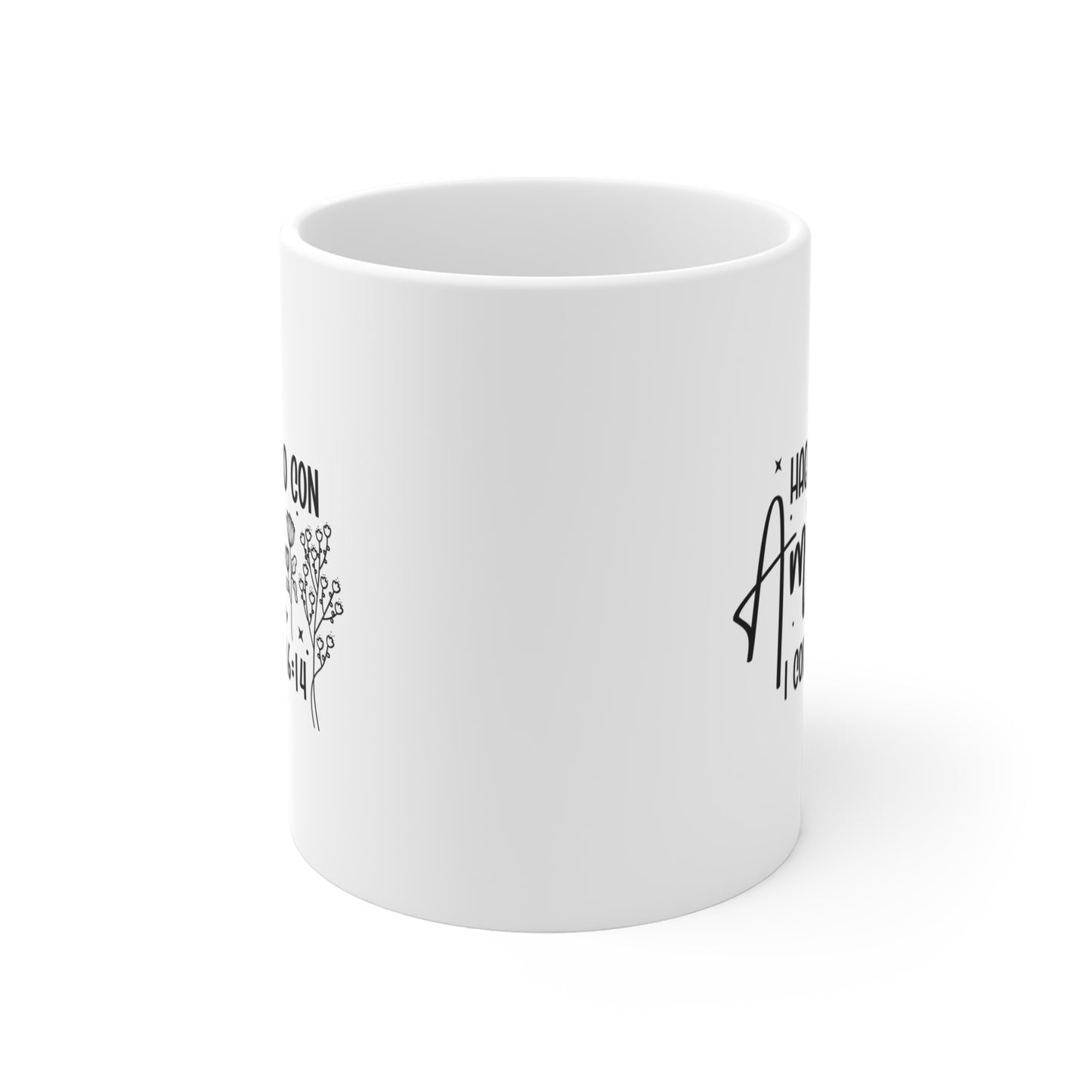 Inspirational Floral Mug - Motivational Coffee Cup, Faith-Based Gift, Celebrate Love, Unique Housewarming Present, Perfect for Coffee Lovers