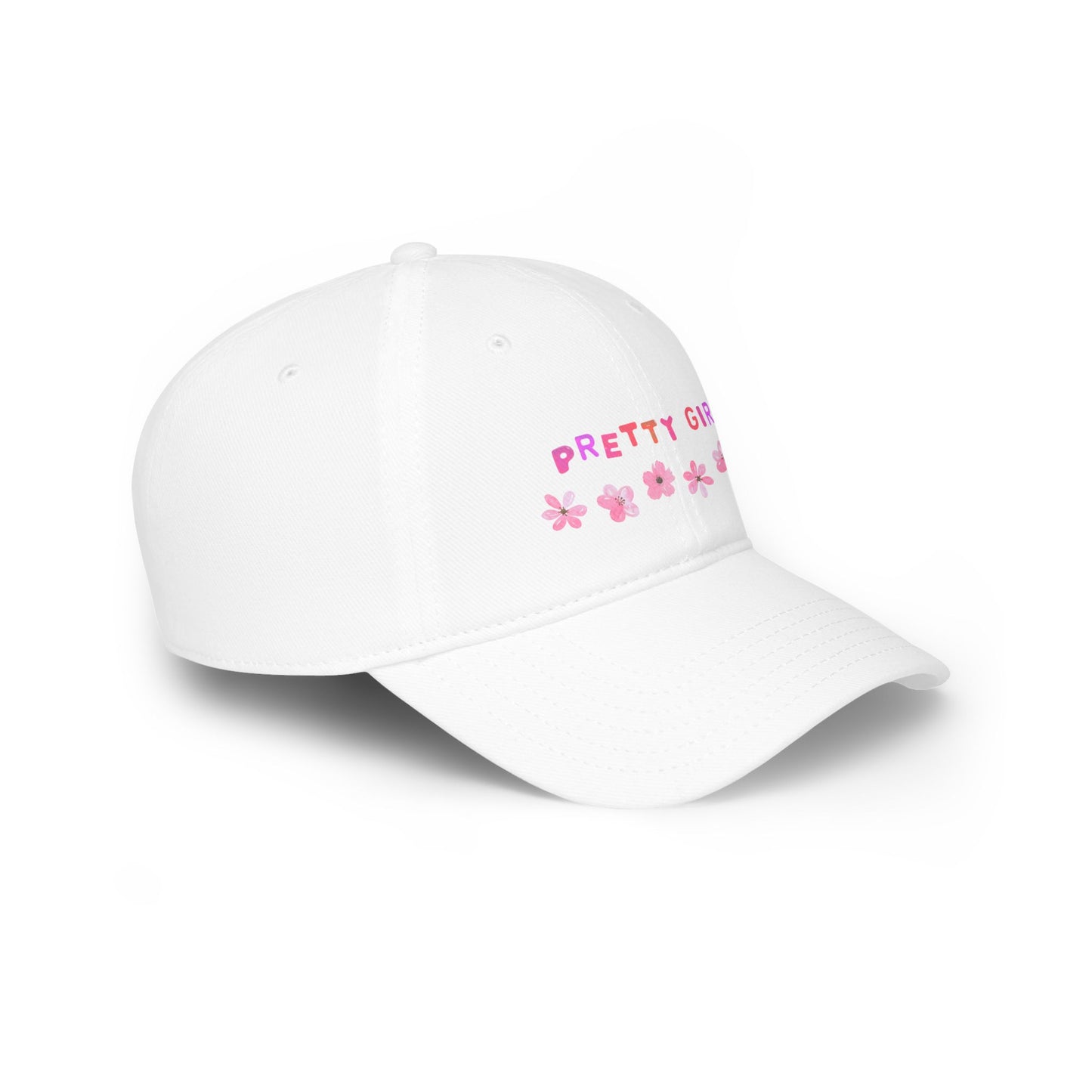 Pretty Girl Floral Low Profile Baseball Cap