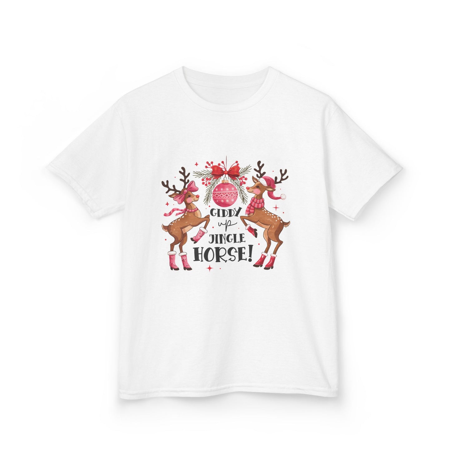 Cute Reindeer Kids Tee - Perfect for Holiday Fun