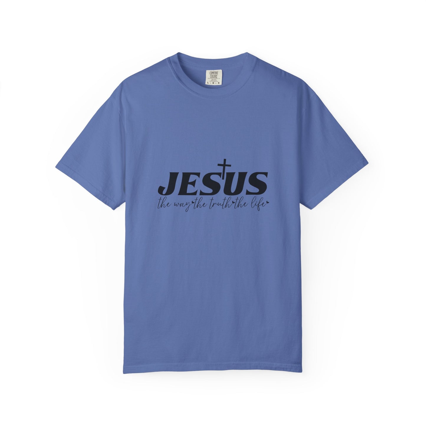 Faith-Inspired Garment-Dyed T-Shirt, Casual Christian Wear, Unisex Jesus Tee, Spiritual Gift, Comfortable Everyday Shirt