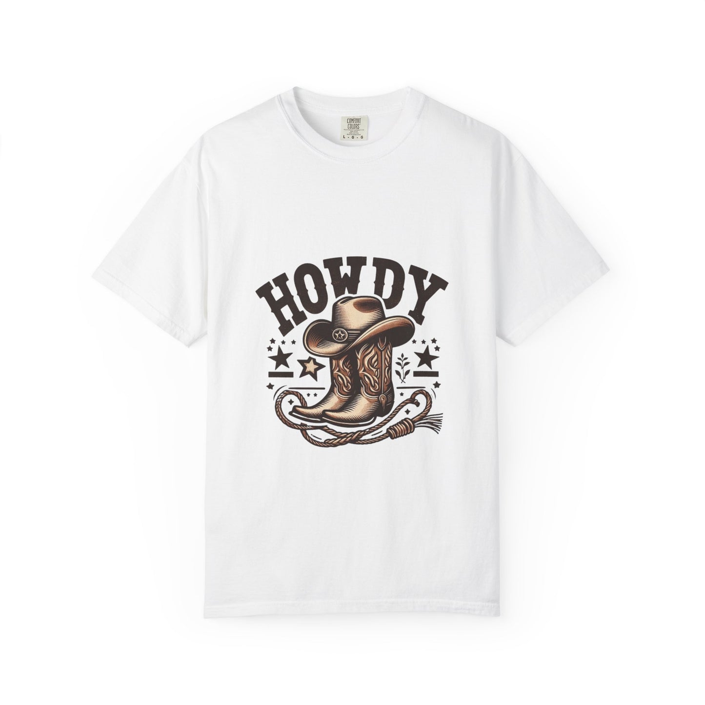Howdy Cowboy T-Shirt, Unisex Western Tee, Casual Graphic Top, Gift for Rodeo Lovers, Country Music Apparel