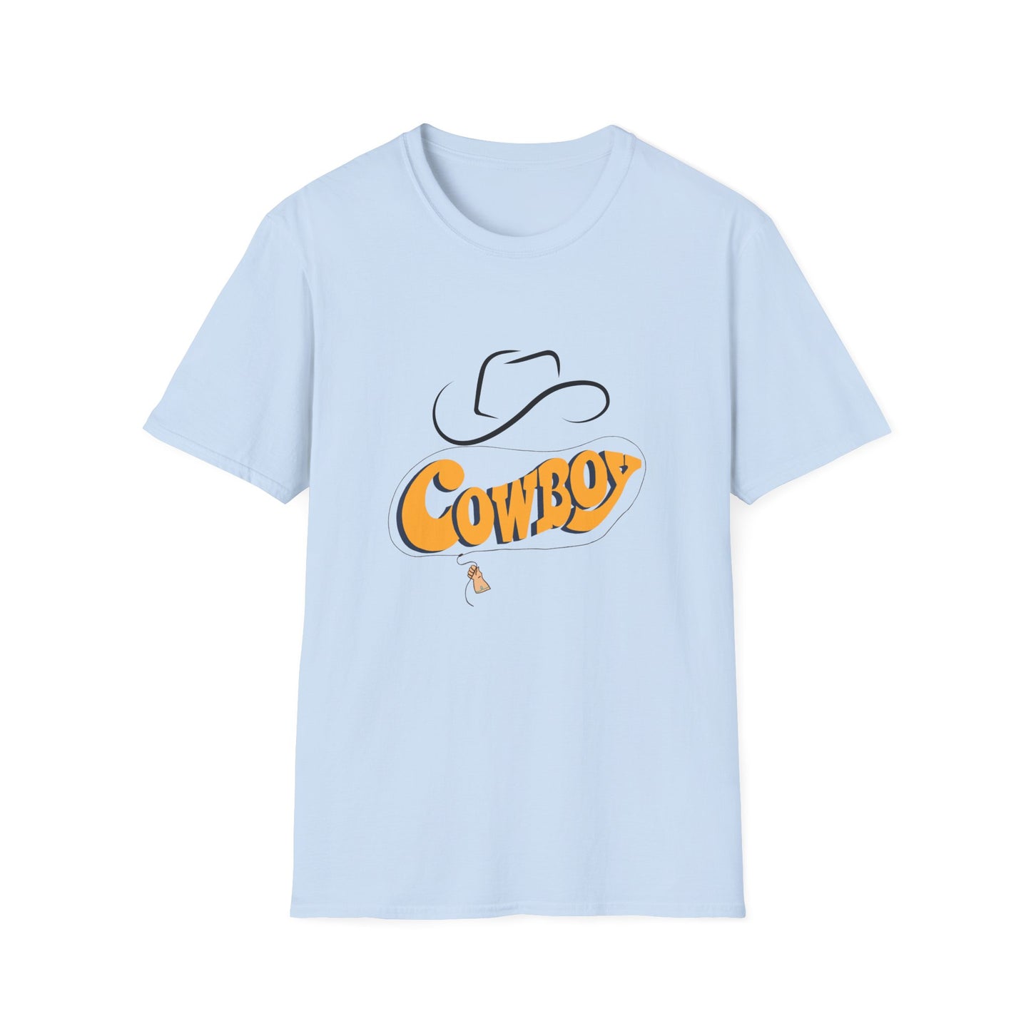 Retro Cowboy Graphic Unisex Softstyle T-Shirt