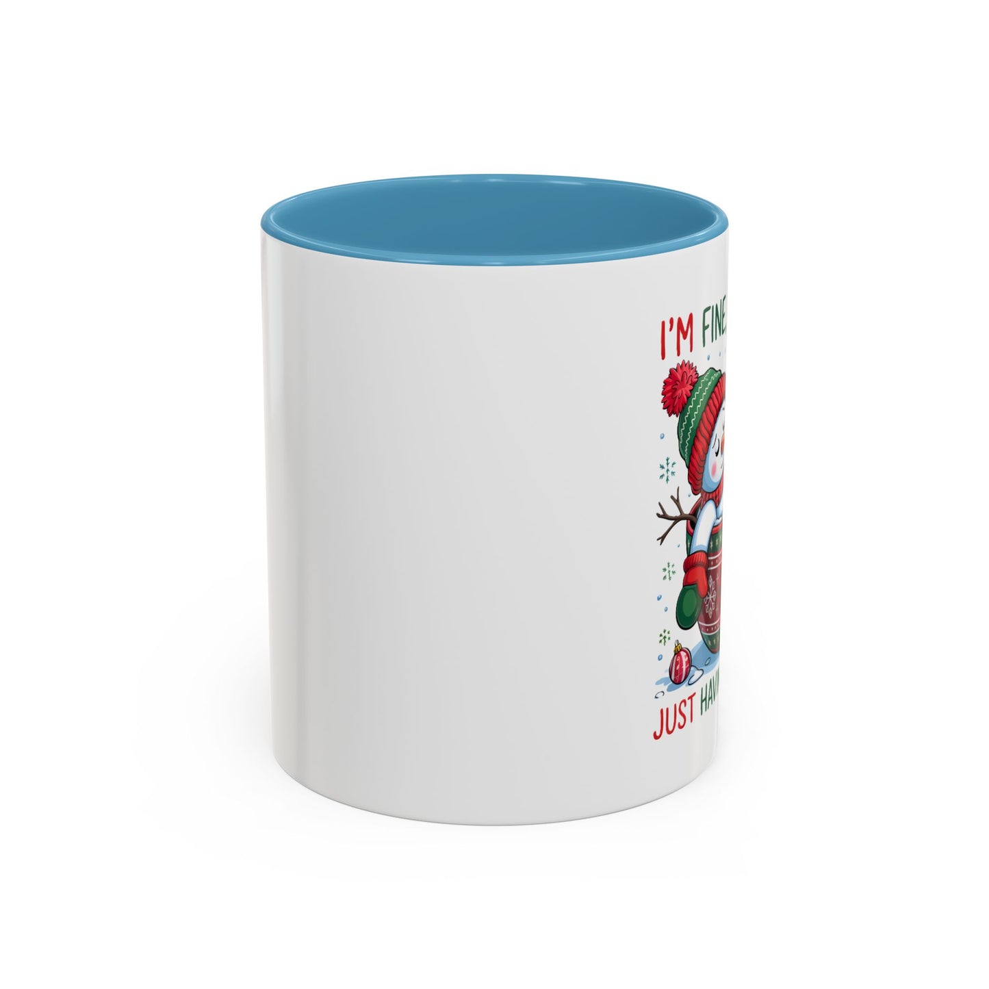 Festive Snowman Coffee Mug - Holiday Humor Gift