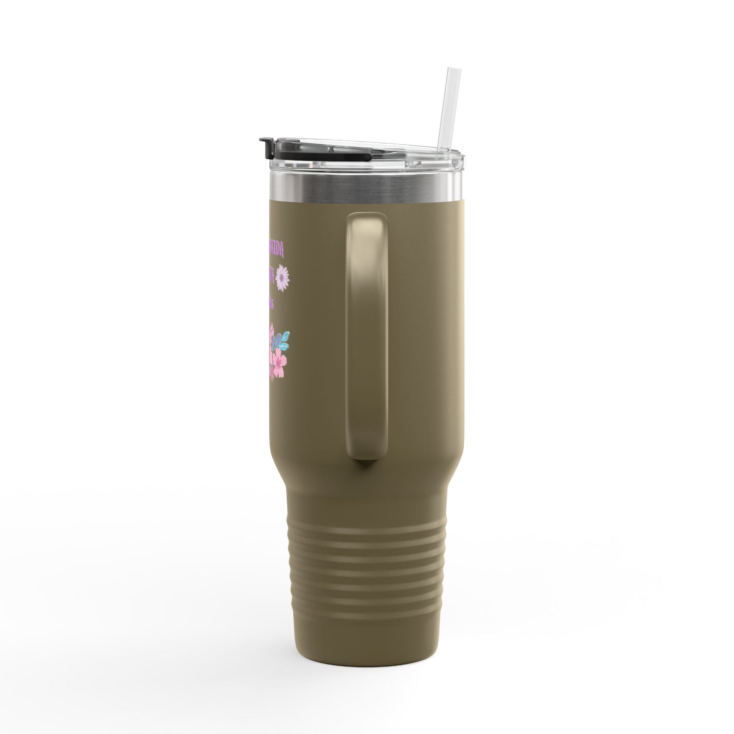Floral Insulated Travel Mug - 40oz Blessed & Loved Design