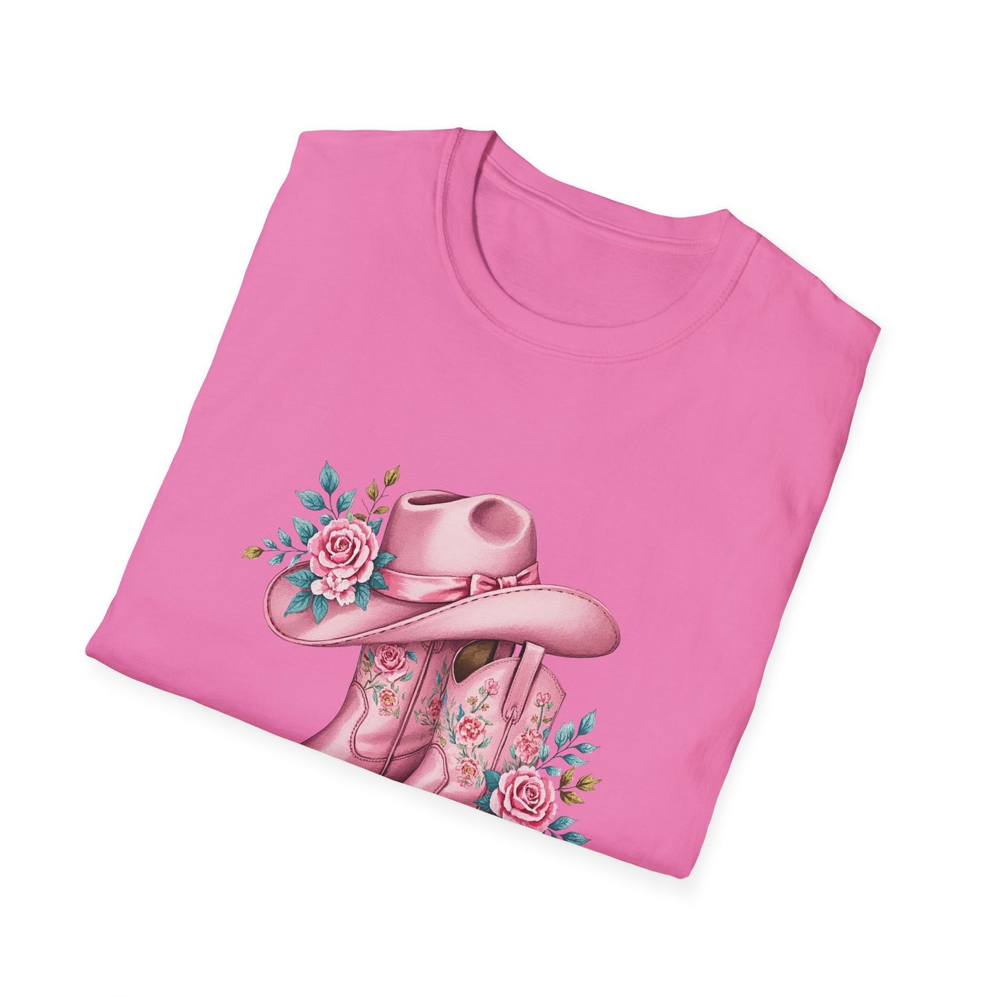 Pink Cowboy Boots T-Shirt, Western Fashion Tee, Country Music Lover Gift, Rodeo Outfit, Boho Style Top, Casual Summer Shirt