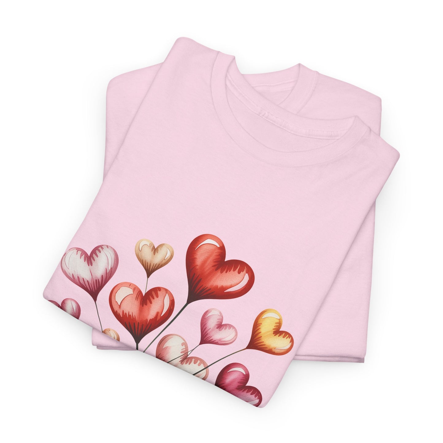 Heart Bouquet T‑Shirt — "Love Never Fails" Romantic Graphic Tee