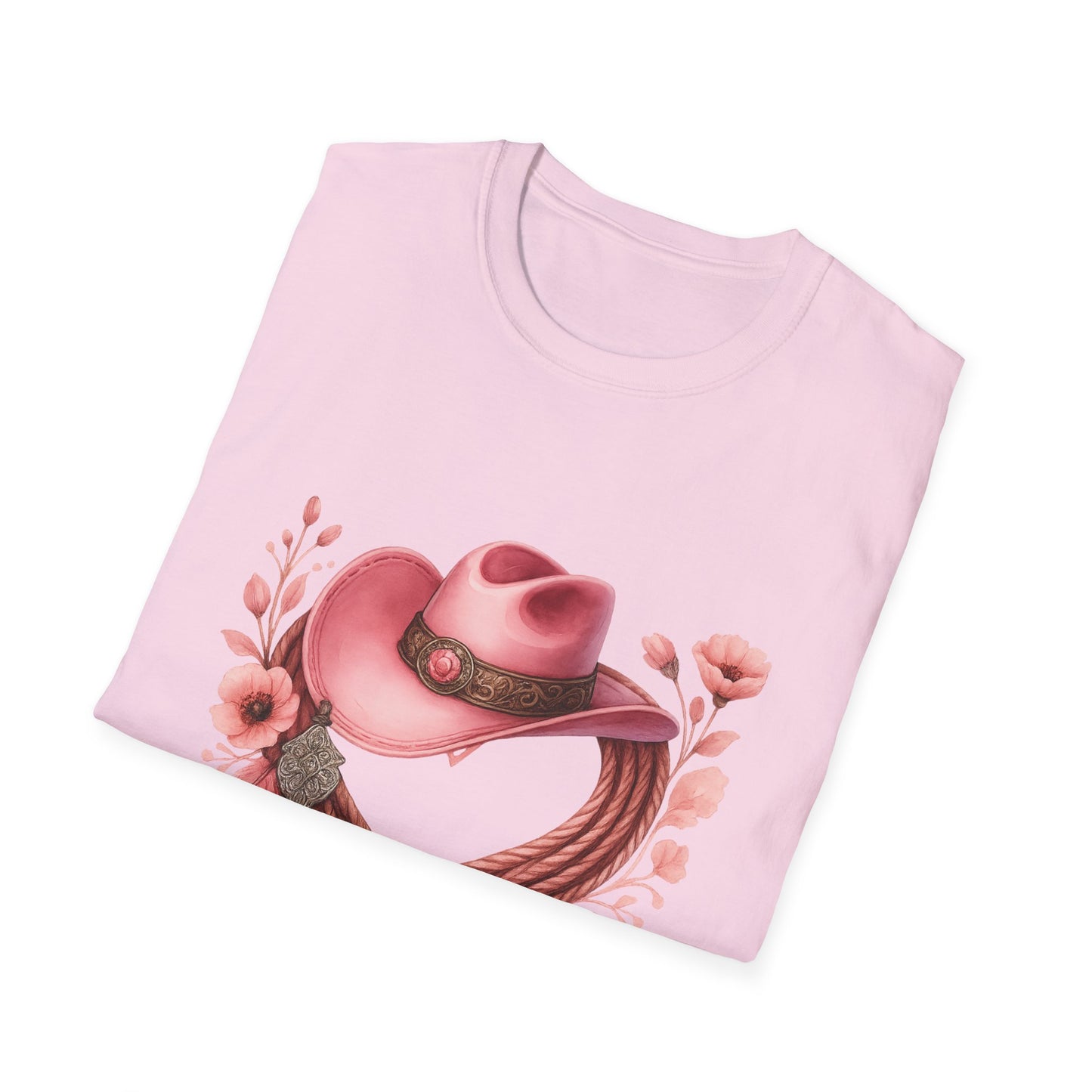 Cowgirl Charm T-Shirt, Western Graphic Tee, Rodeo Style Shirt, Country Girl Fashion, Floral Cowboy Hat Top