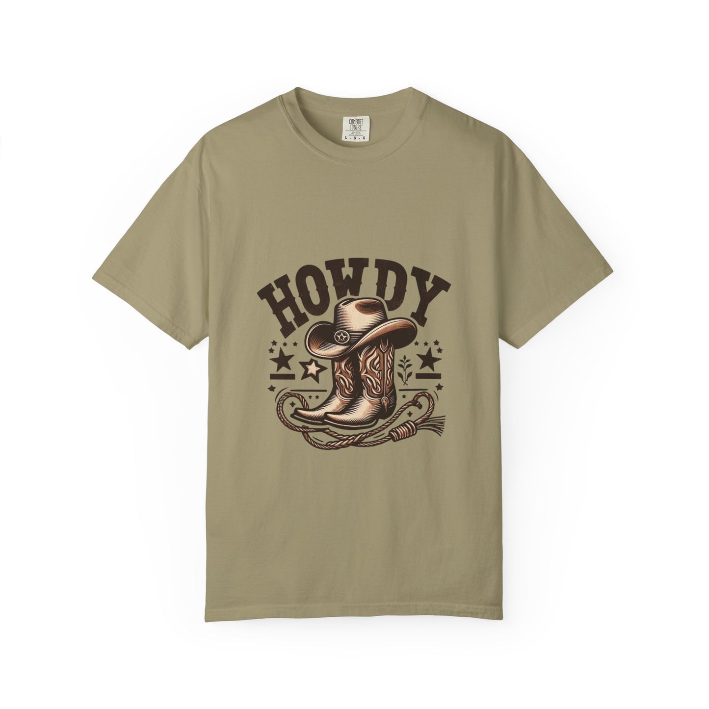 Howdy Cowboy T-Shirt, Unisex Western Tee, Casual Graphic Top, Gift for Rodeo Lovers, Country Music Apparel