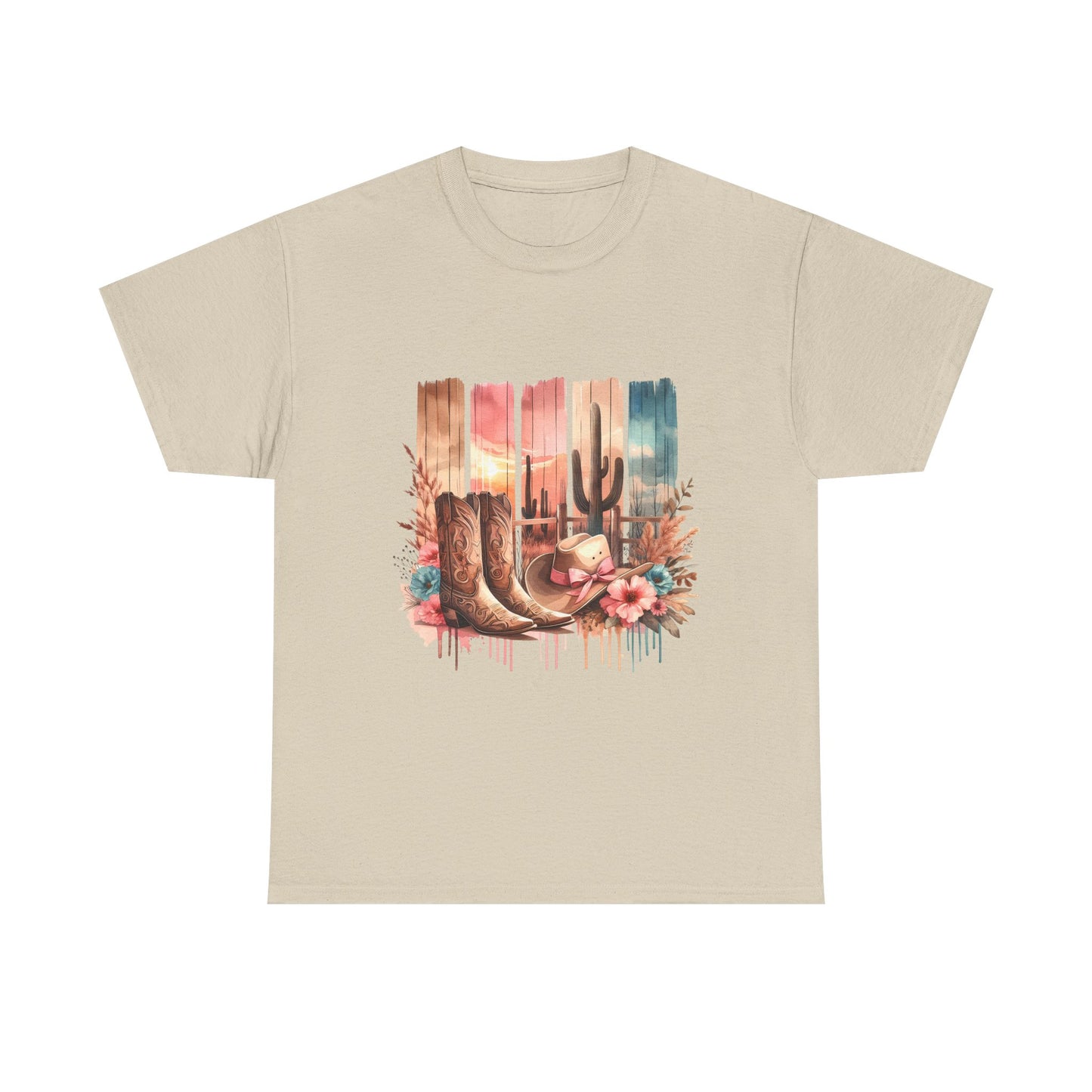 Desert Vibes T-Shirt | Bohemian Graphic Tee, Western Style Shirt, Casual Summer Wear, Gift for Cowboys, Nature Lover's Tee