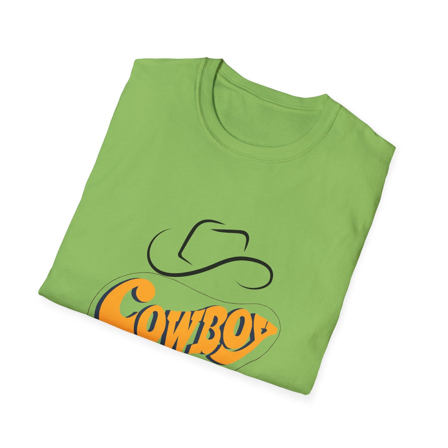 Retro Cowboy Graphic Unisex Softstyle T-Shirt