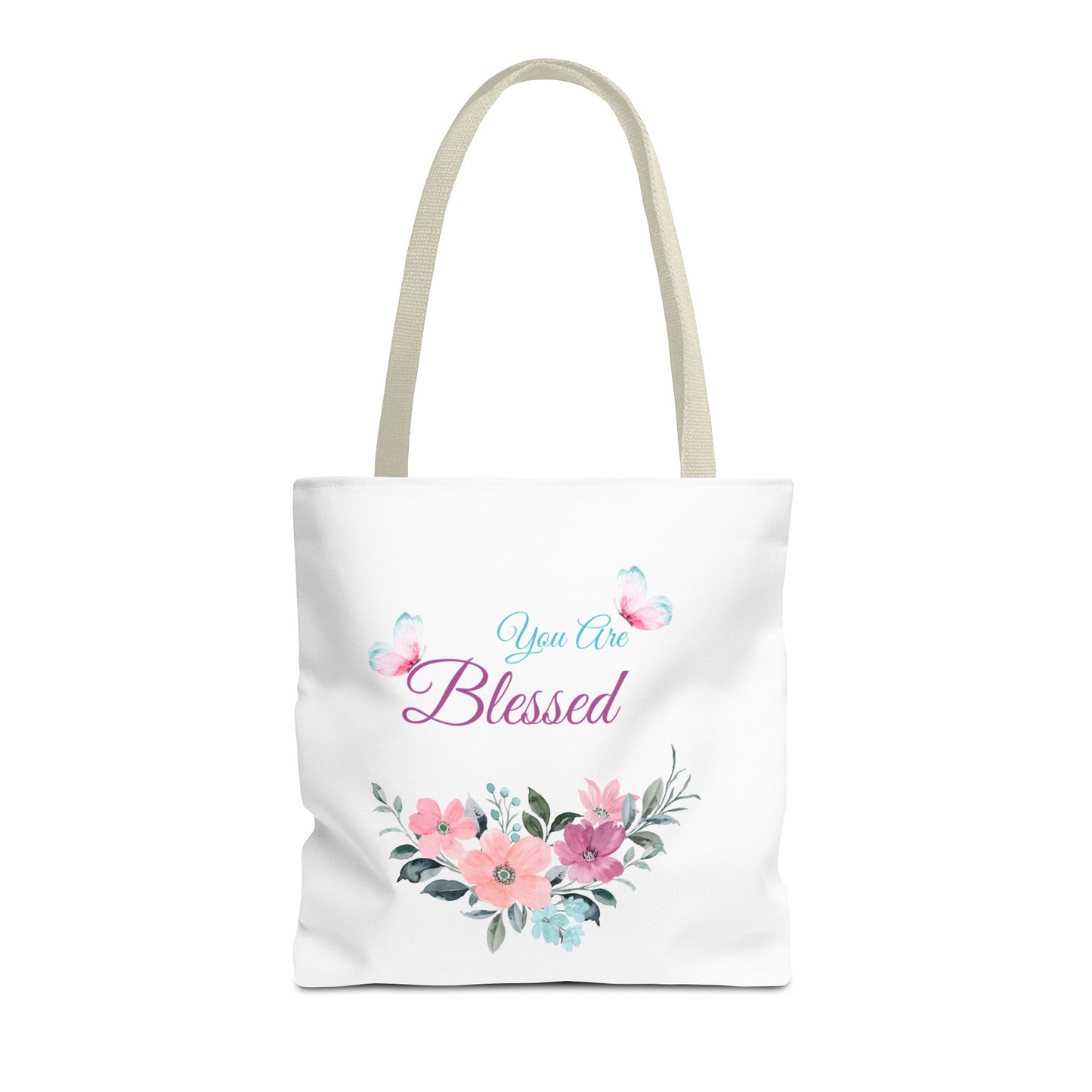 Floral Blessed Tote Bag - Perfect for Everyday Use or Special Occasions