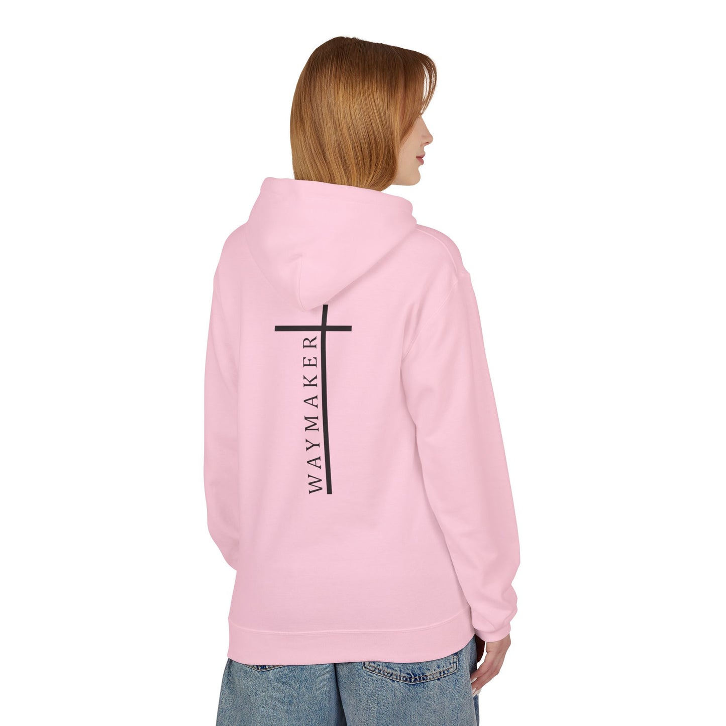 Unisex Waymaker Cross Hoodie — Heart & Cross Faith Pullover