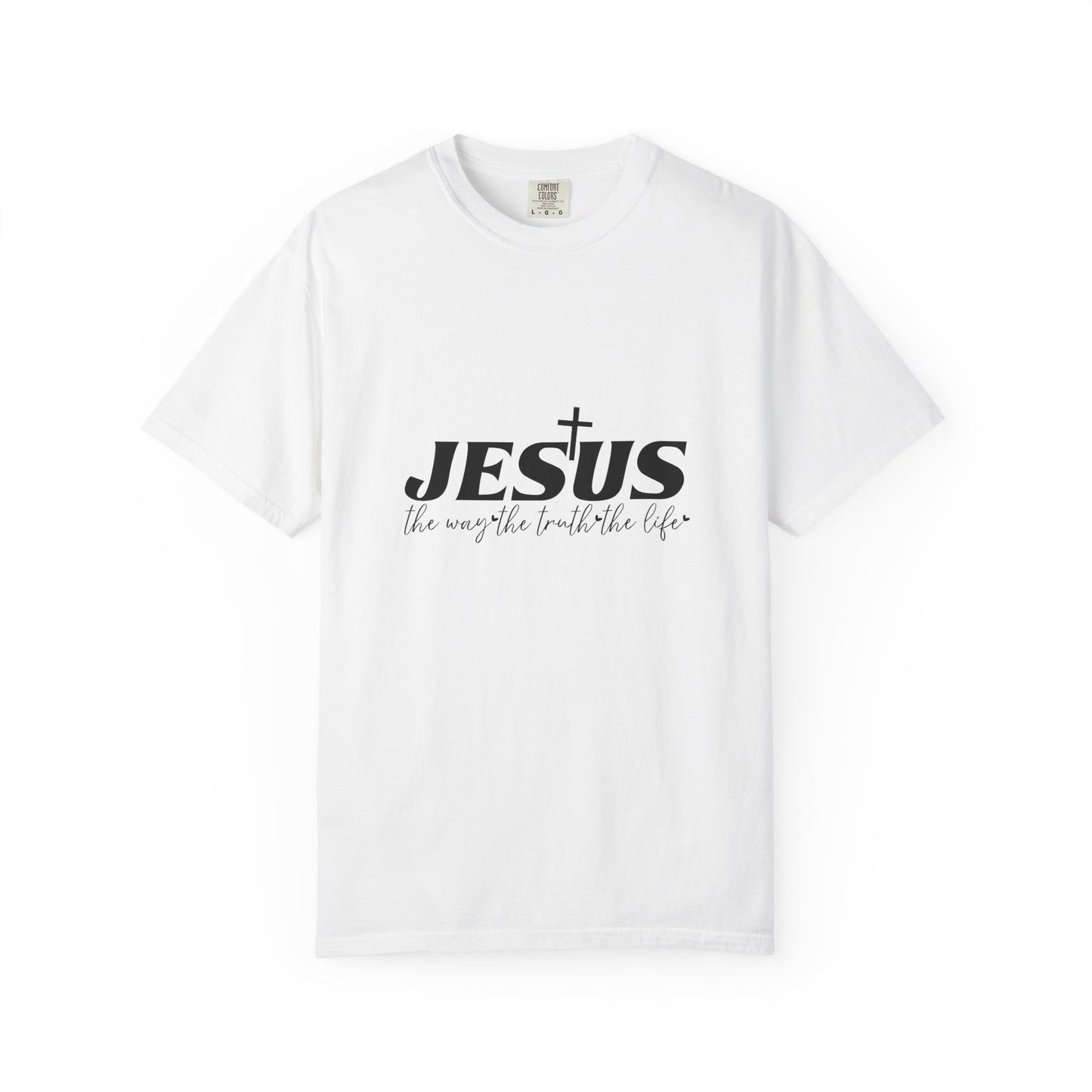 Faith-Inspired Garment-Dyed T-Shirt, Casual Christian Wear, Unisex Jesus Tee, Spiritual Gift, Comfortable Everyday Shirt
