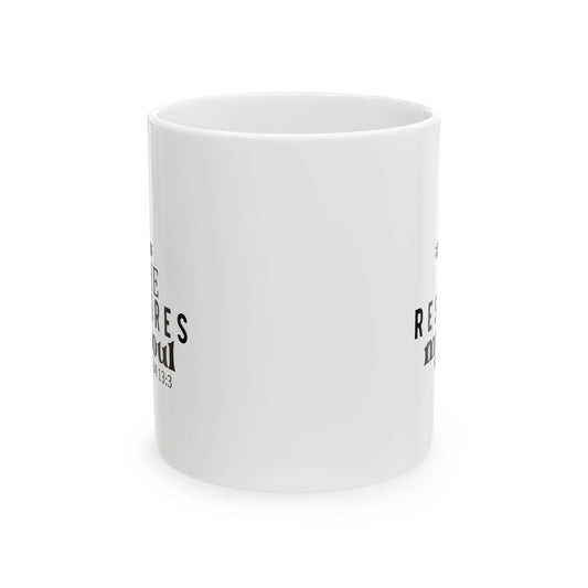 Taza Cristiana “He Restores My Soul” Salmo 13:3 | Taza Inspiradora 11oz